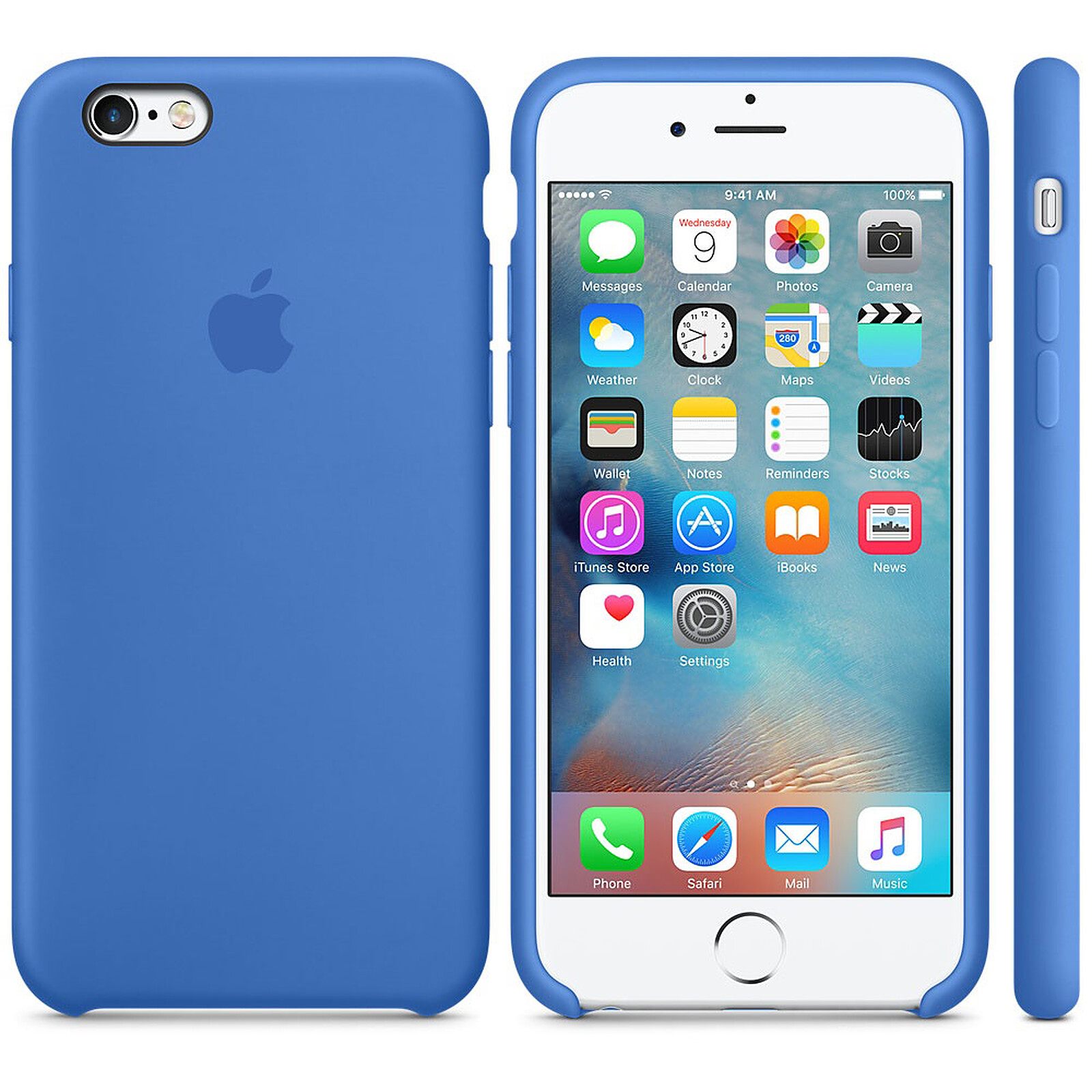coque silicone bleue iphone 6