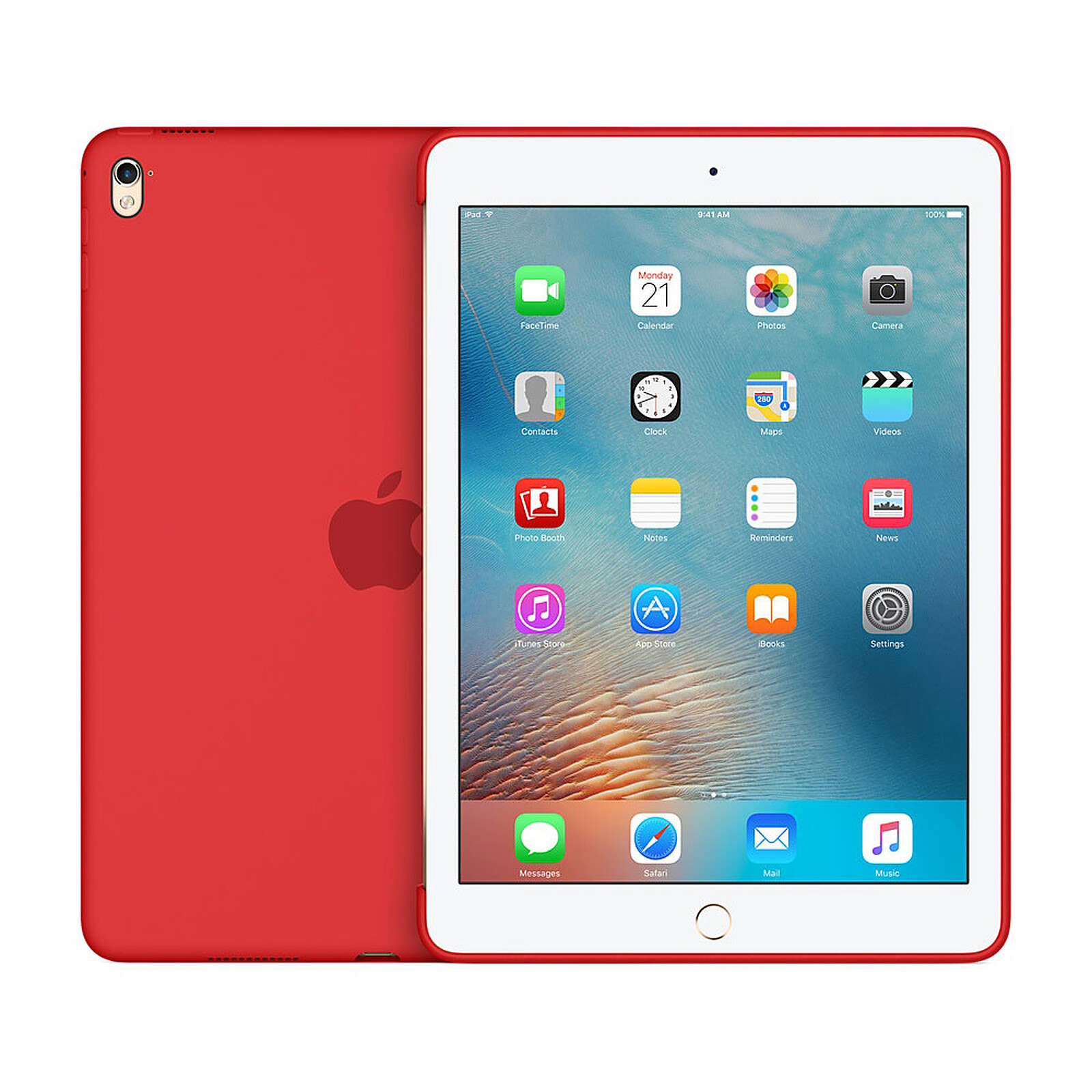 New Apple Ipad 9 10,2 2021 360 Etui Housse Rouge à Prix Carrefour