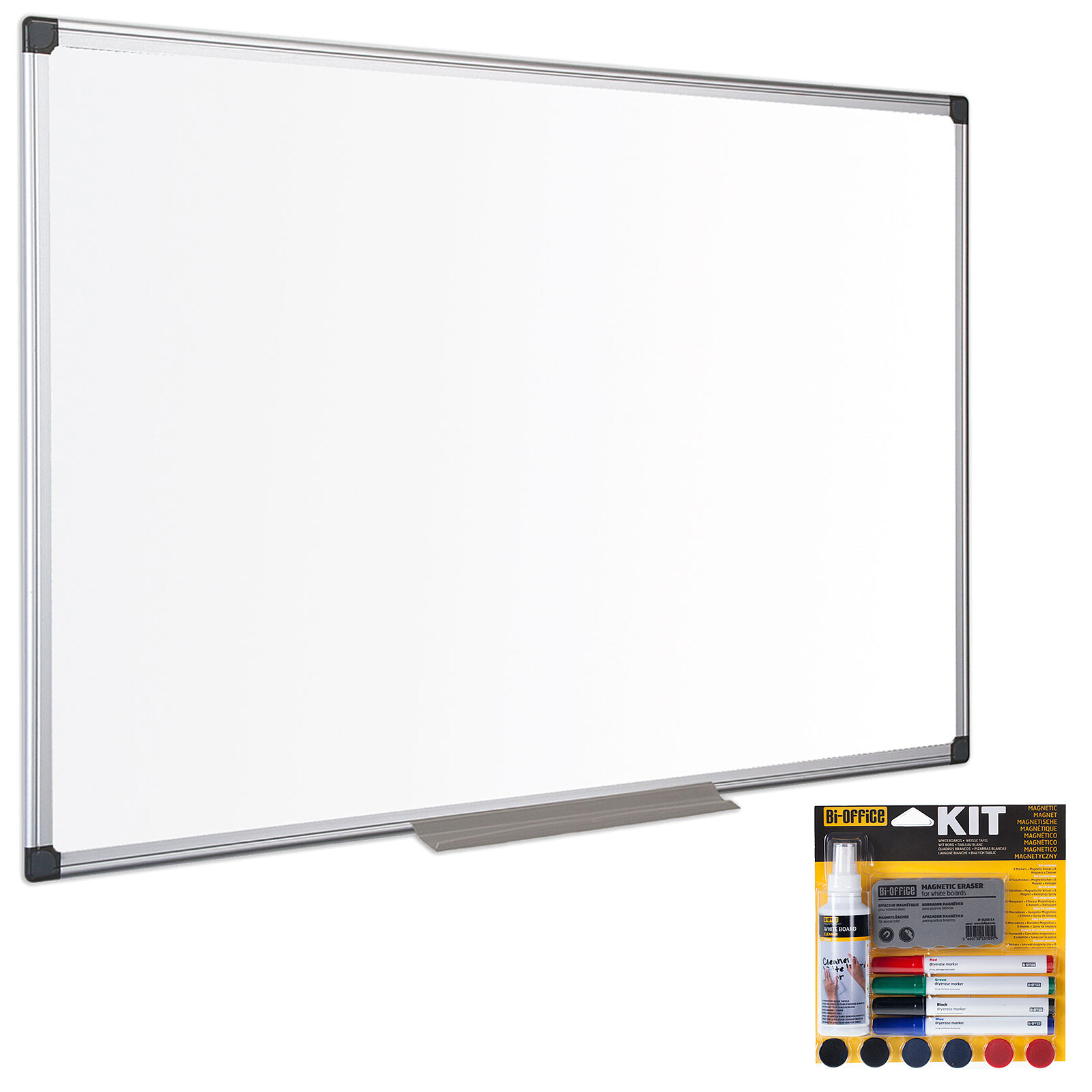 Bi-Office Whiteboard 120 x 90 cm Magnetic Kit - Whiteboard & easel pad Bi-Office on LDLC