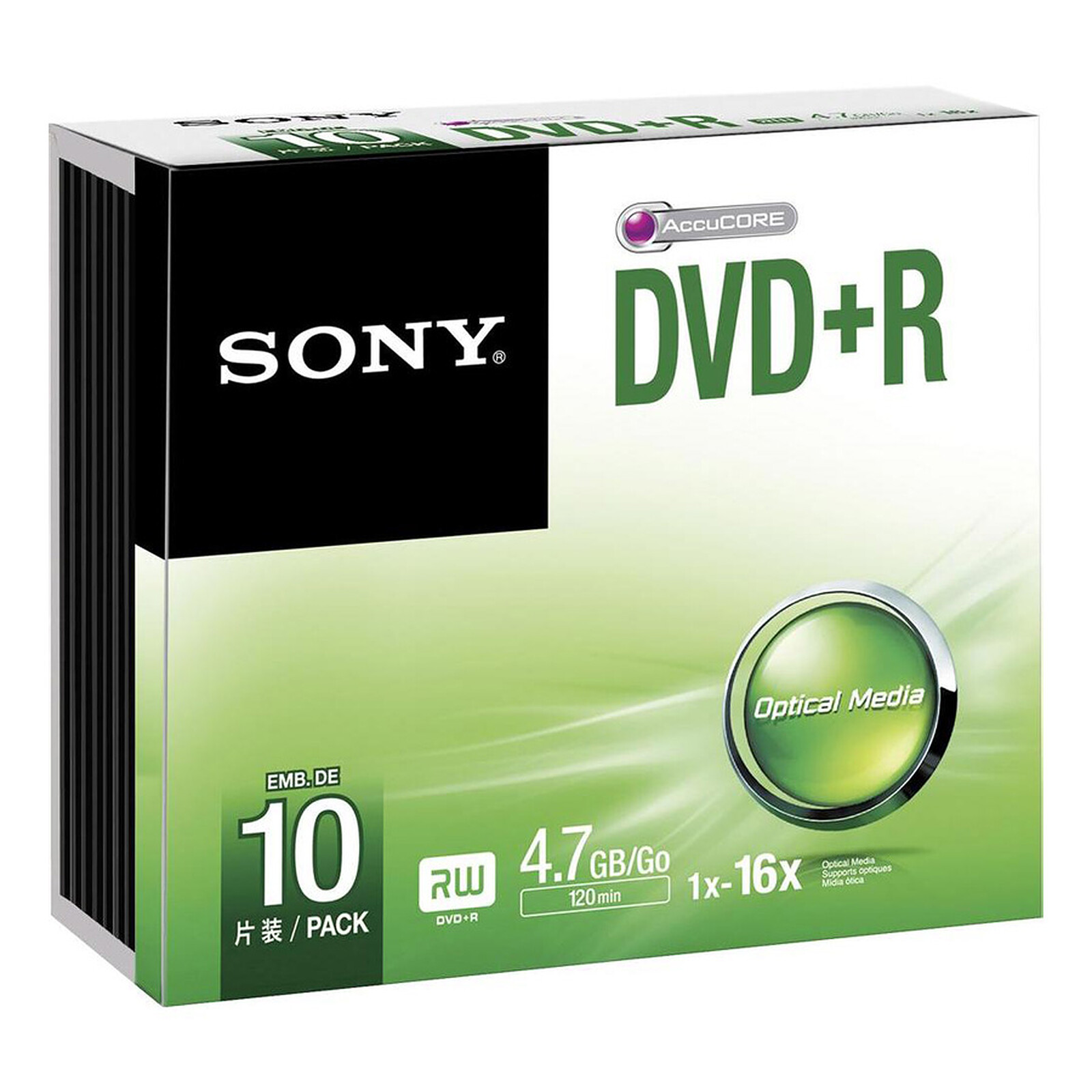 Sony Dvd R 4 7 Gb 16x Por 10 Caja Slim Dvd Sony En Ldlc Com