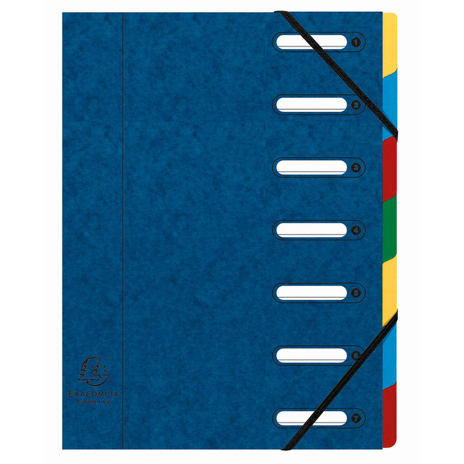 Trieur GRAPHMATE 12 Compartiments Bleu - Pour Classer Documents, Copies, Dossiers - Gain De Place Dans Le Cartable