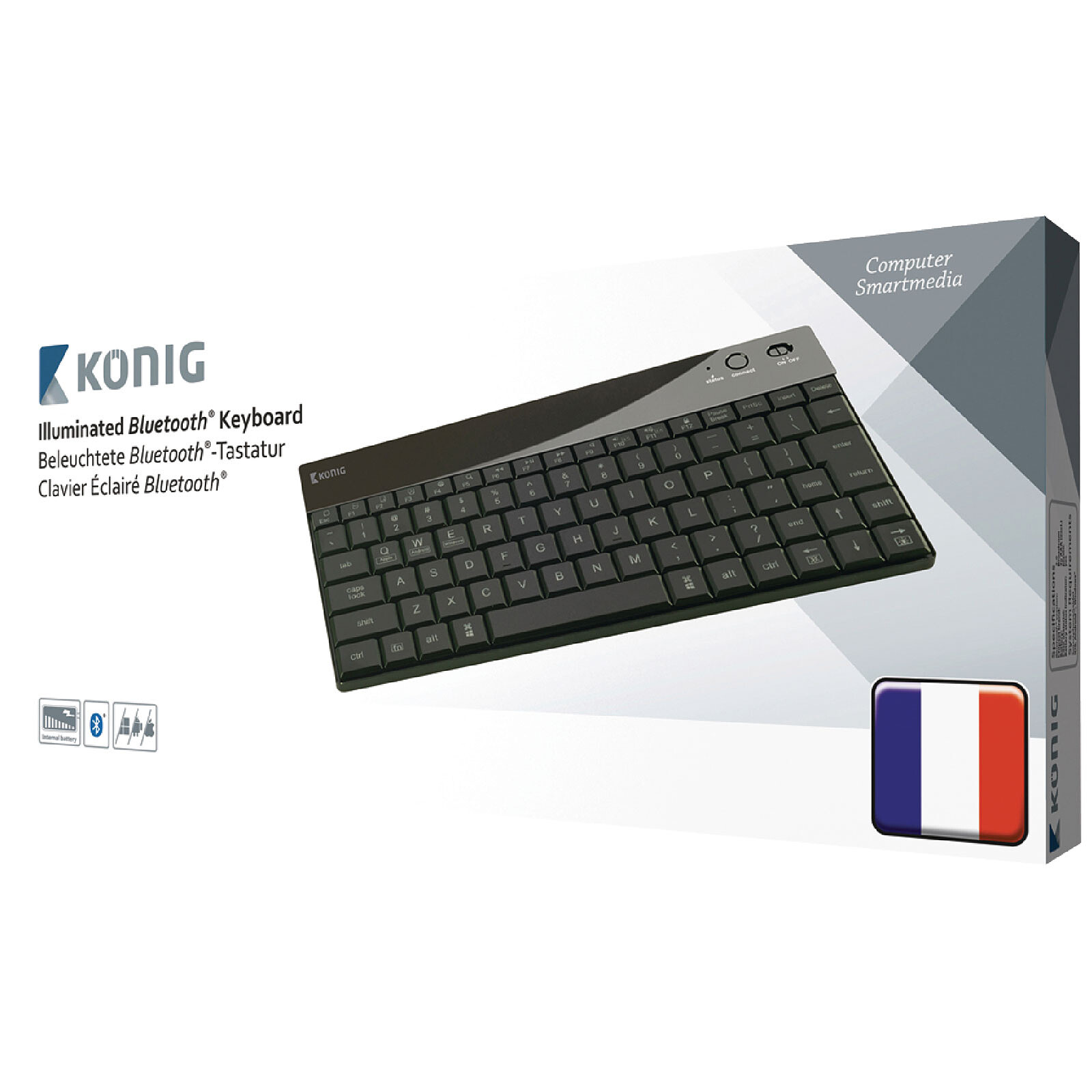 Logitech K380 Multi-Device Bluetooth Keyboard for Mac - Clavier - sans fil  - Bluetooth 3.0 - QWERTY - Espagnol - myrtille - Clavier - Achat & prix