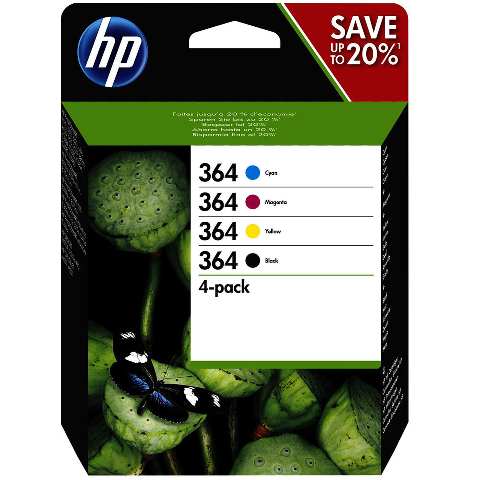 Cartouches d'encre - Pack cartouche compatibles HP 364XL CMJN