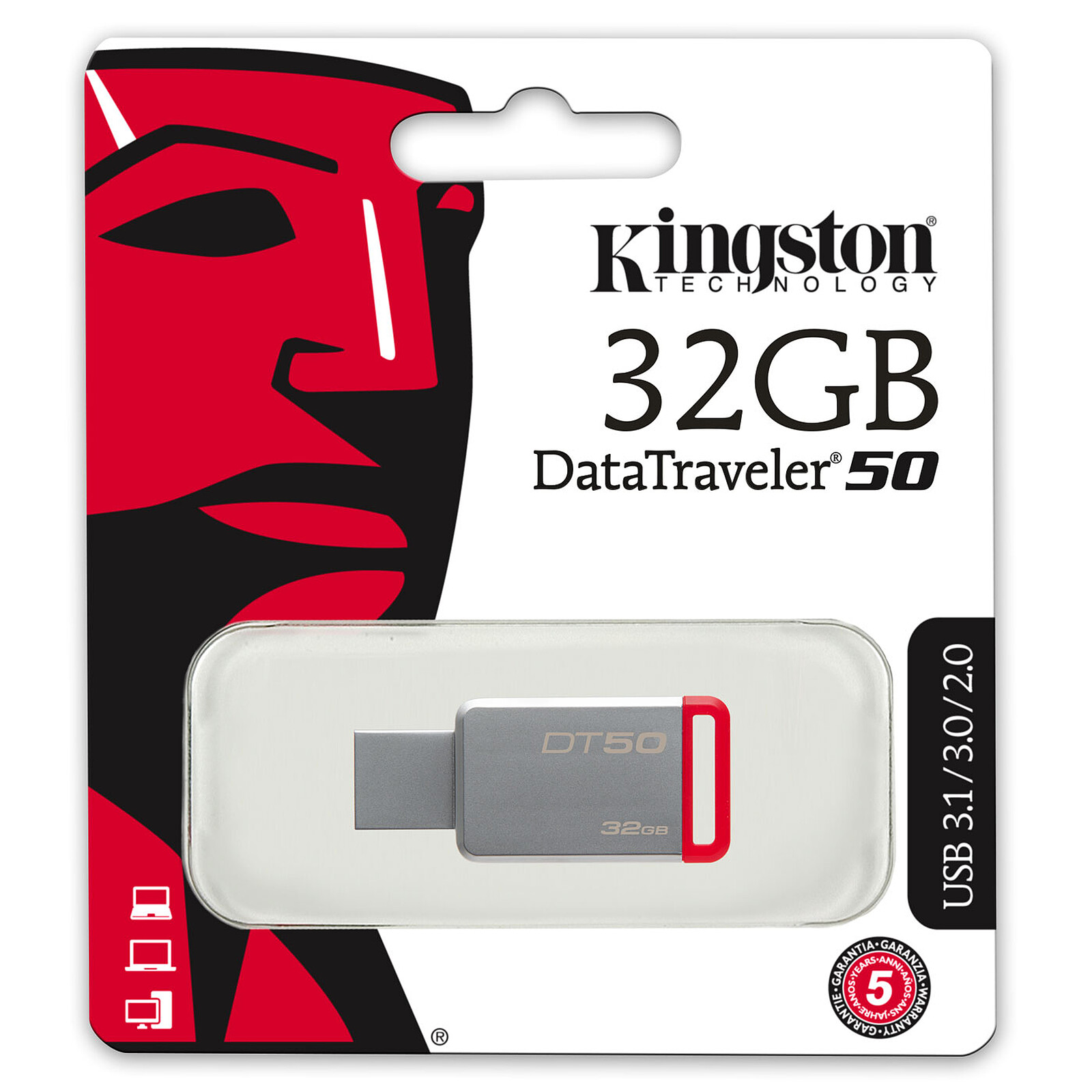 Kingston DataTraveler 50 32 Go - Clé USB - LDLC