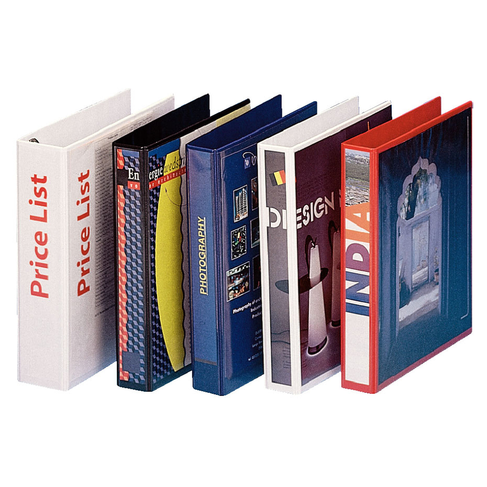 Classeur à Anneaux Personnalisable Esselte - Format A4, Dos 3.5 Cm, 4 Anneaux En D (20 Mm) - Blanc, 70% Matériaux Recyclés