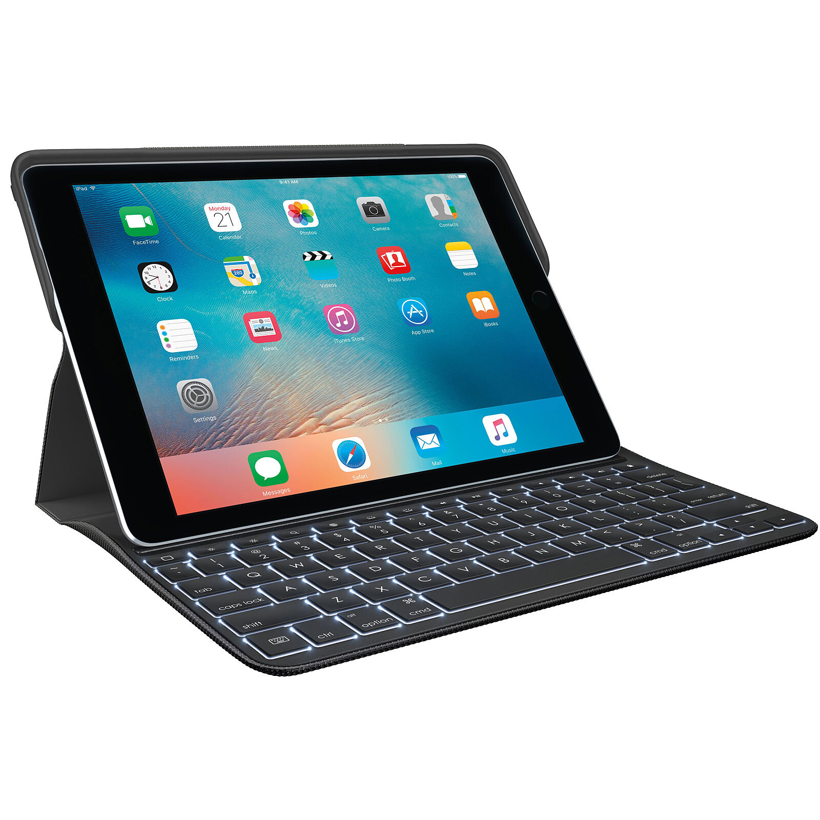 Logitech Canvas Étui Clavier pour iPad Air 2 NOIR AZERTY