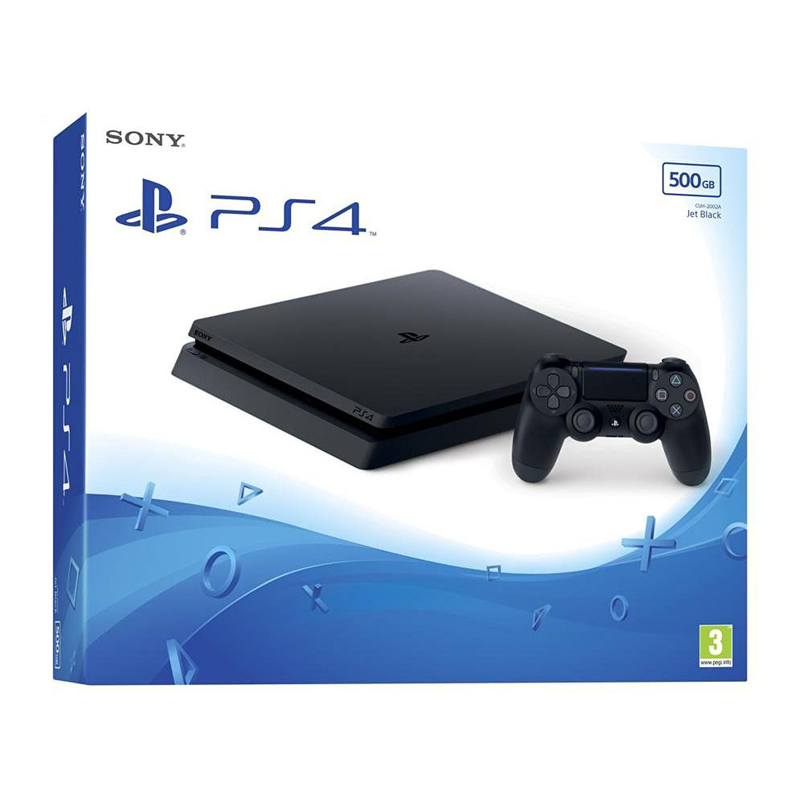 Sony PlayStation 4 Slim (500GB) - Jet Black - PS4 console - LDLC 3 ...