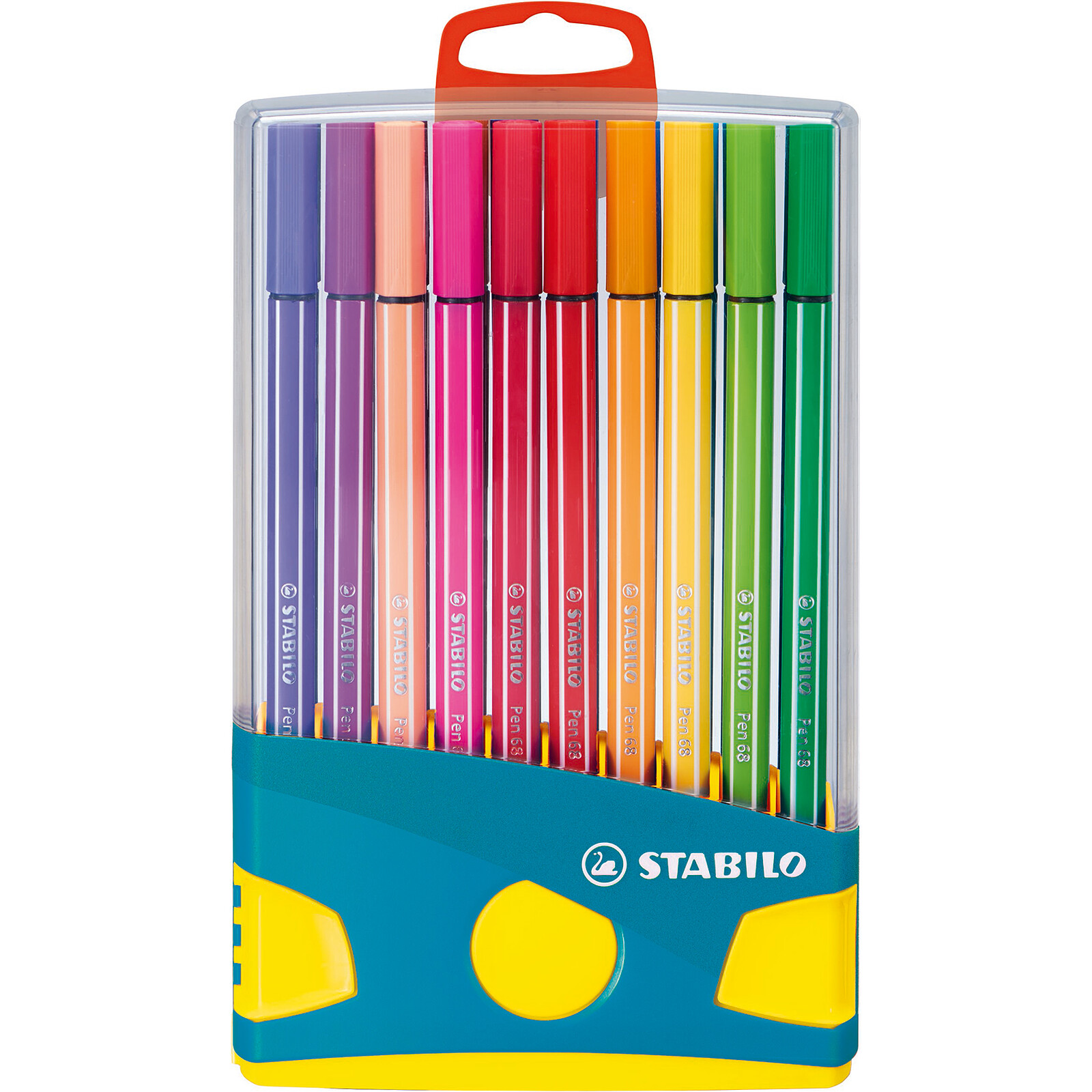 6820031:STABILO Pen 68 brush, ColorParade, boîte rouge-bleu, 20