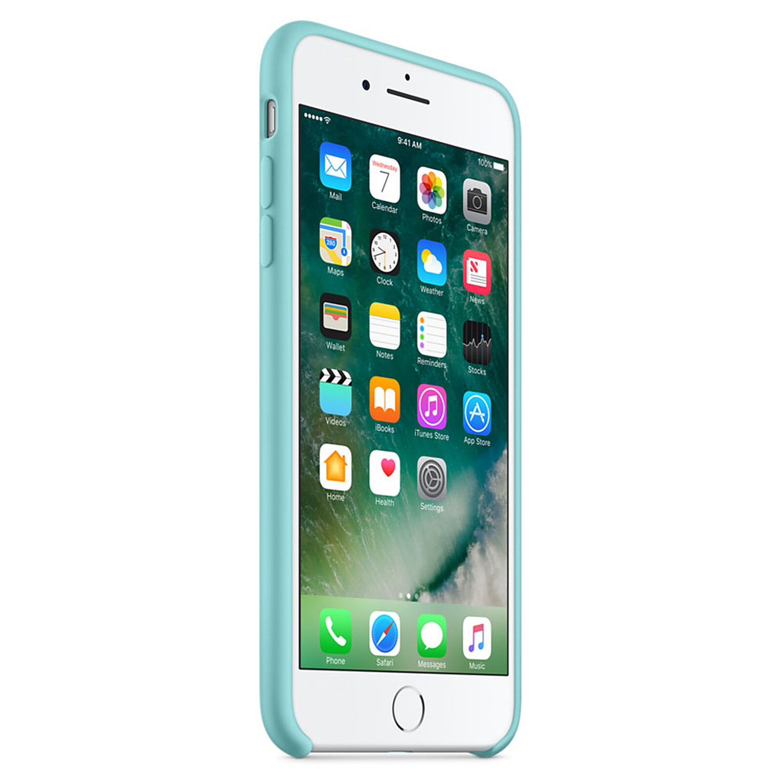 coque iphone 7 plus silicone bleu