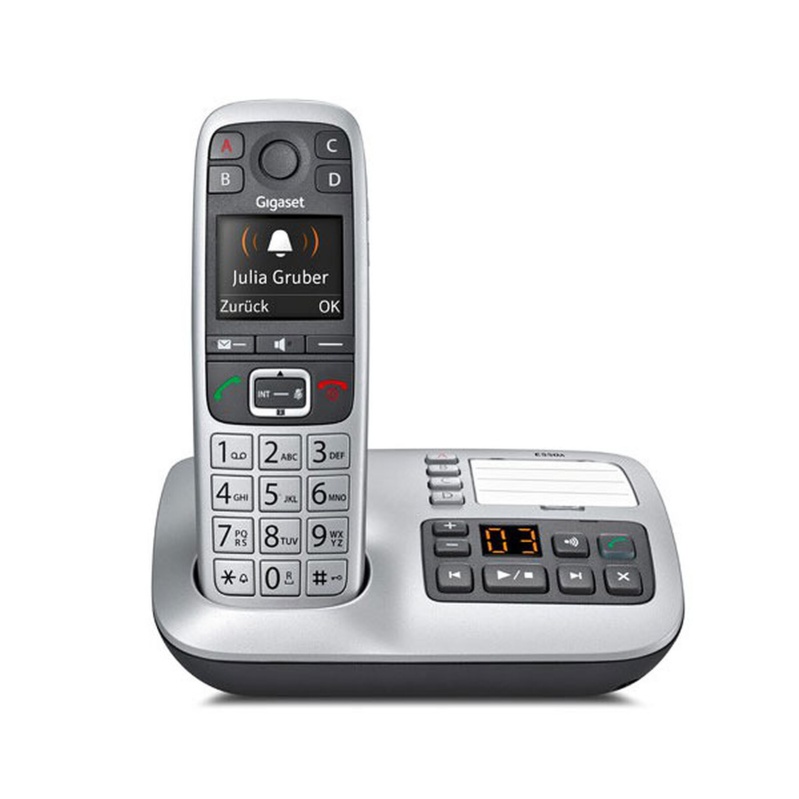 Téléphone fixe sans fil Gigaset CL660A Duo avec répondeur - Gris