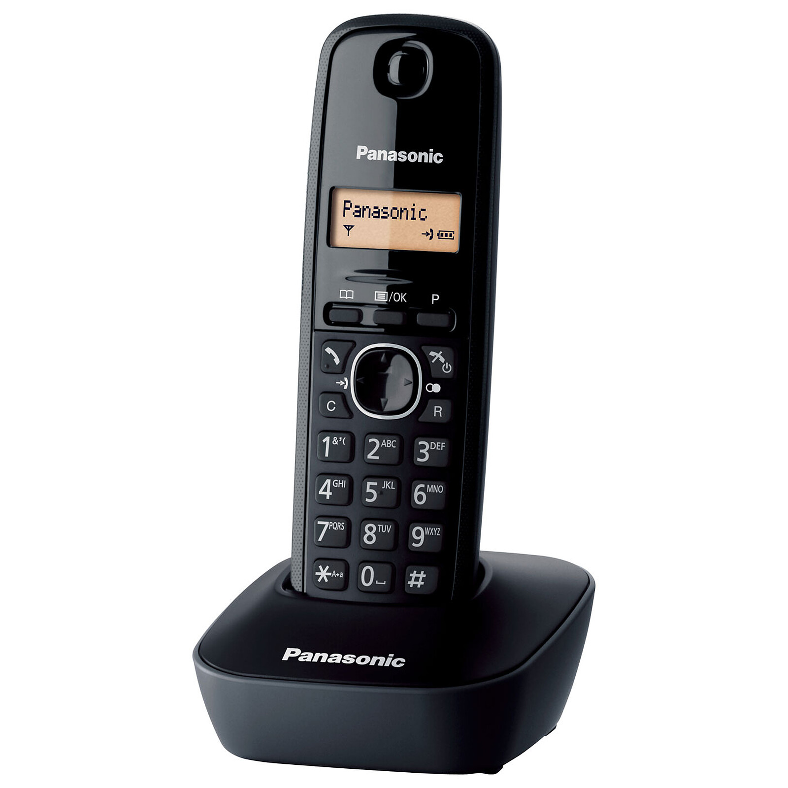 Panasonic Système Téléphonique Numérique avec 3 Combinés Sans-Fil Noir  (KX-TGC383)