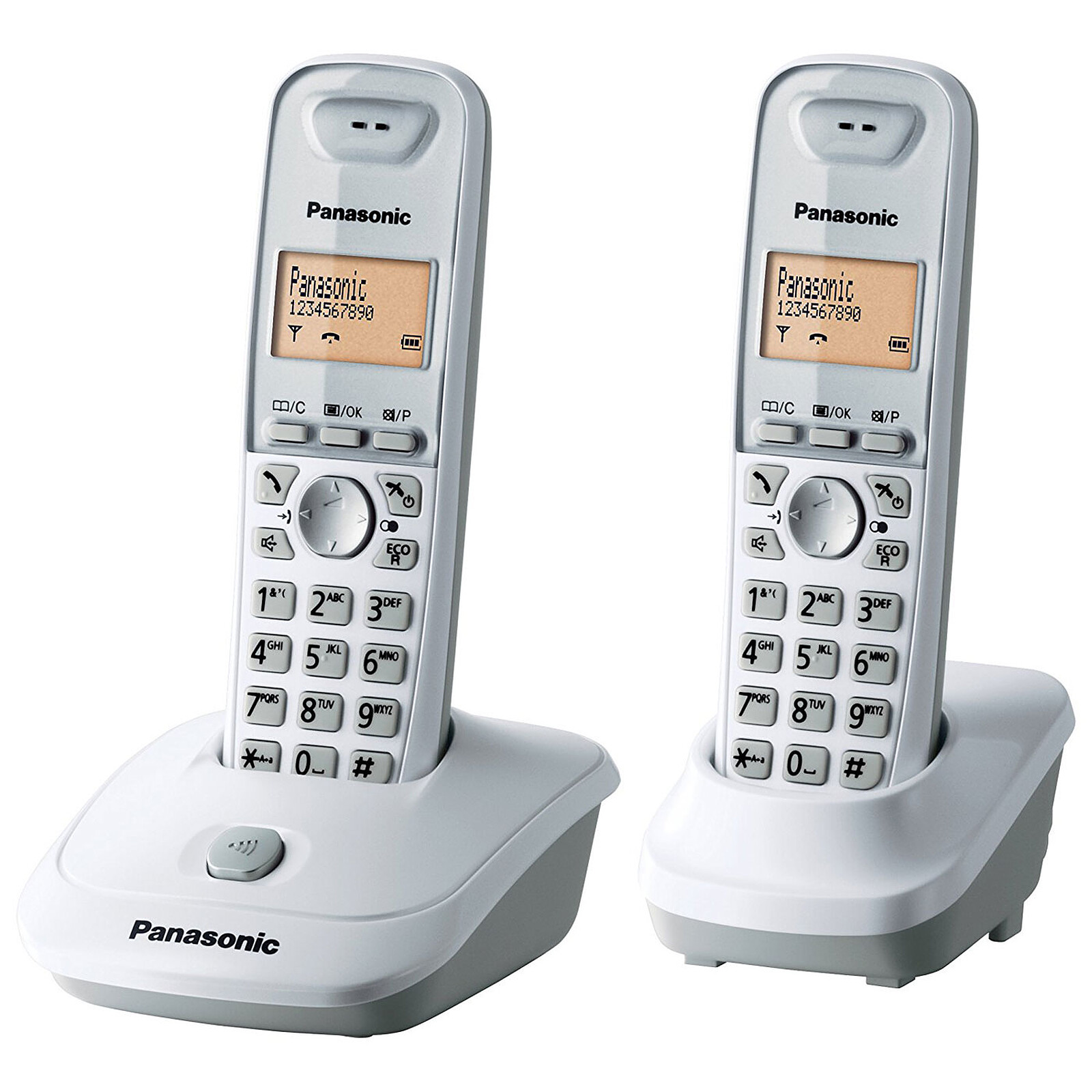 Panasonic KXTG2512FR Duo Blanc Téléphone sans fil Garantie 3 ans