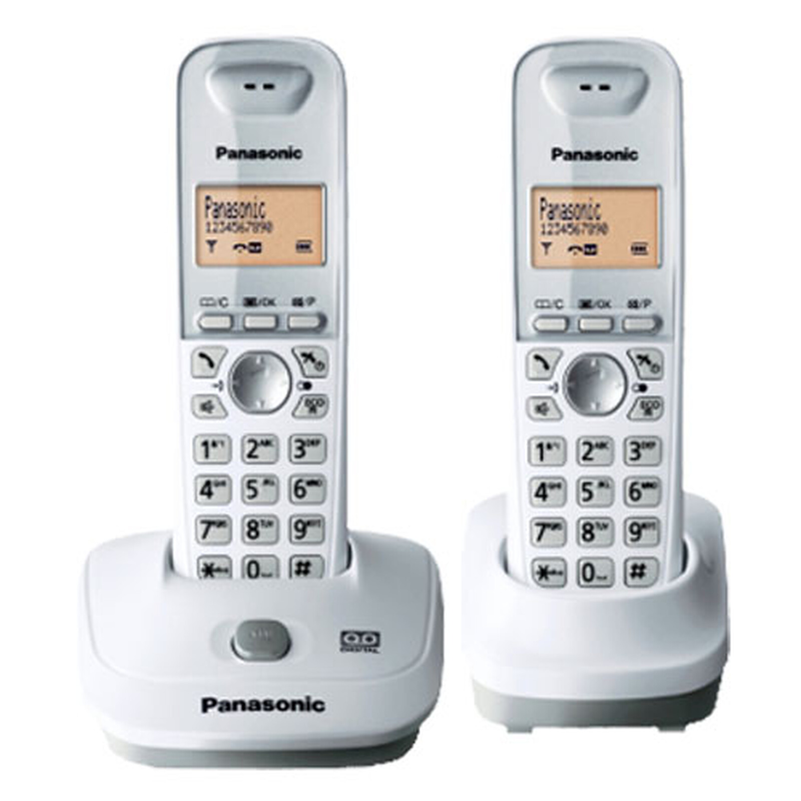 Téléphones sans fil Panasonic KX-TGC212SPS Duo Blanc