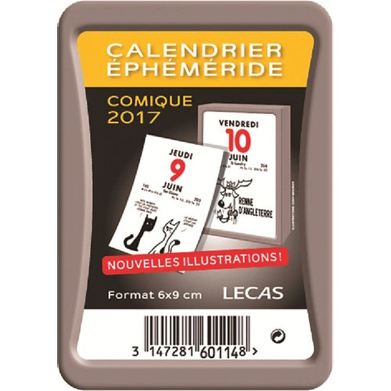 Lecas Bloc éphéméride 2017 Comique - 6 x 9 cm - Agenda - LDLC