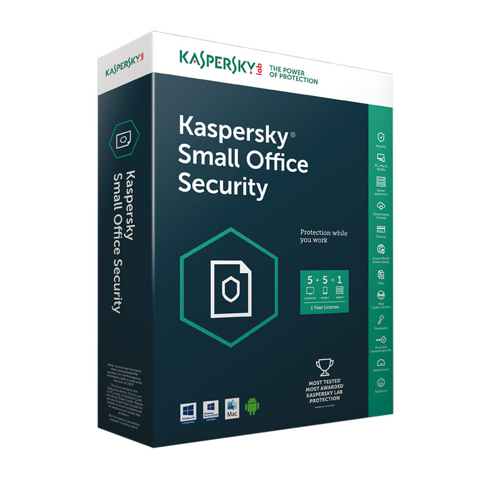 Kaspersky Small Office Security 5 - Software seguridad Kaspersky en LDLC |  ¡Musericordia!