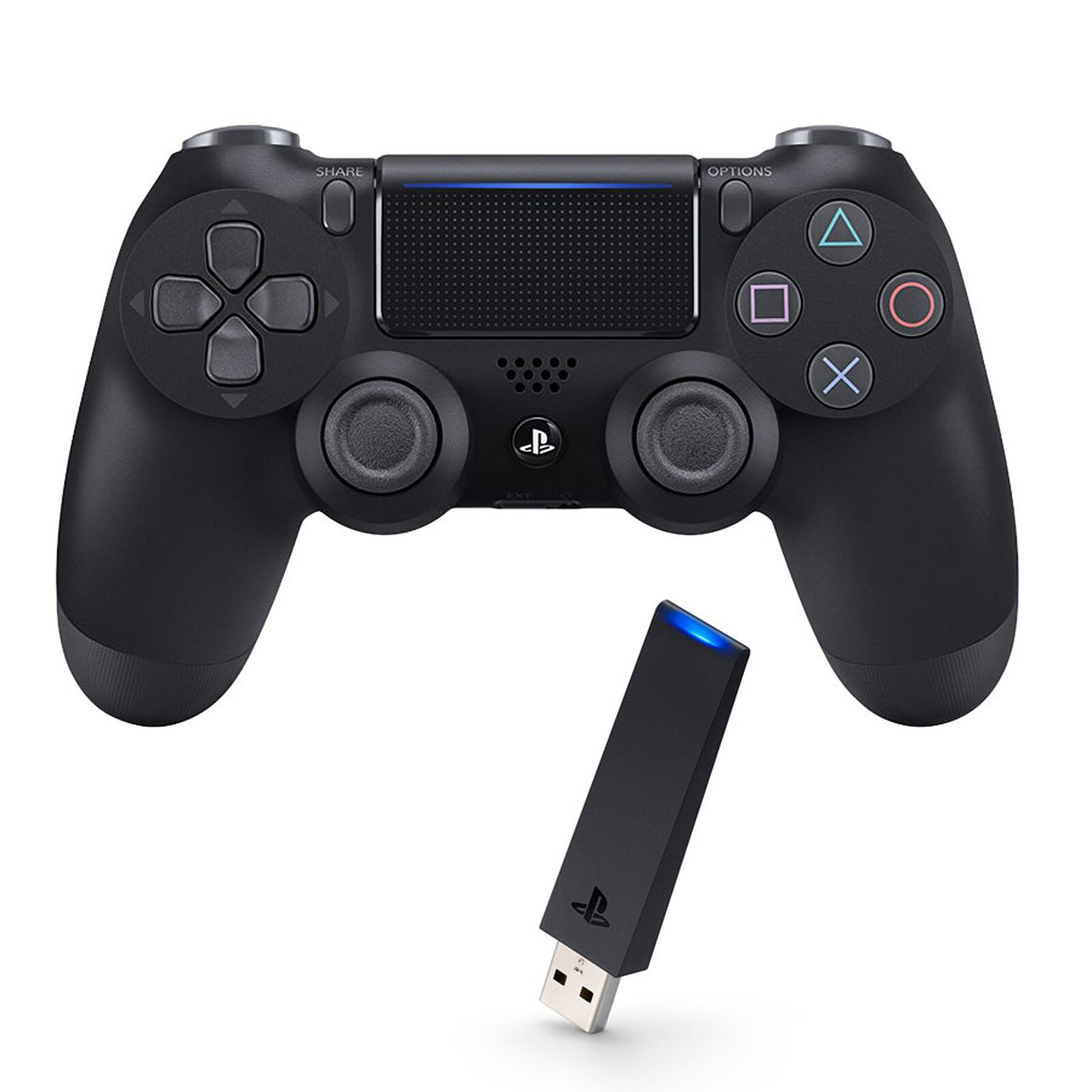 Sony DualShock 4 v2 (noire) + PlayStation 4 DualShock USB Adapter for  PC/Mac - Manette PC - Garantie 3 ans LDLC