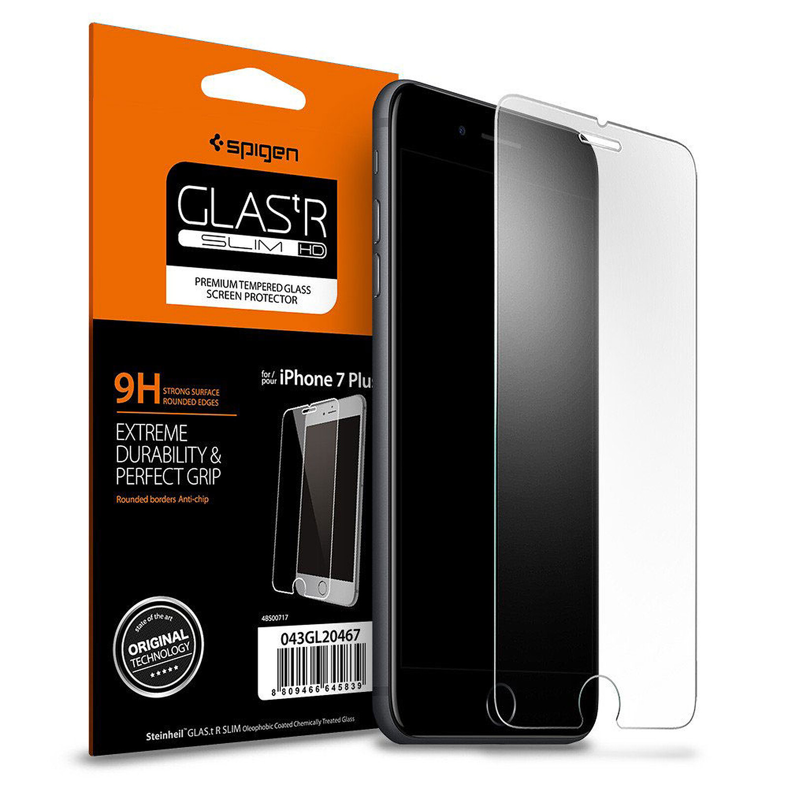 Spigen Screen Protector Glas.tR Slim HD iPhone 7 Plus - Protection écran -  LDLC