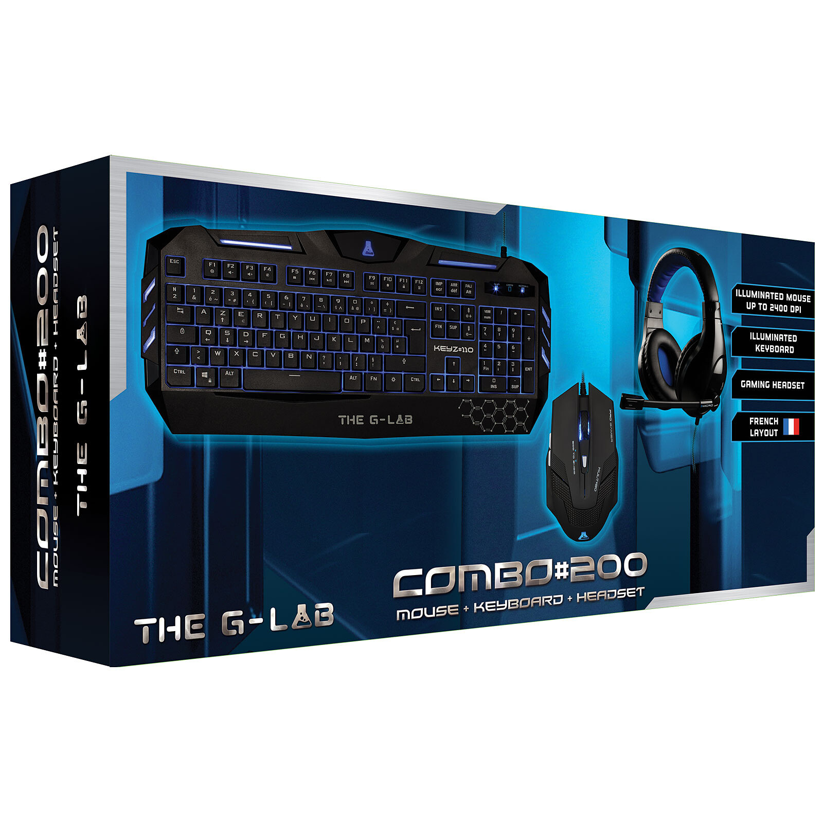 The G-Lab Combo Zinc - Pack clavier souris - Garantie 3 ans LDLC