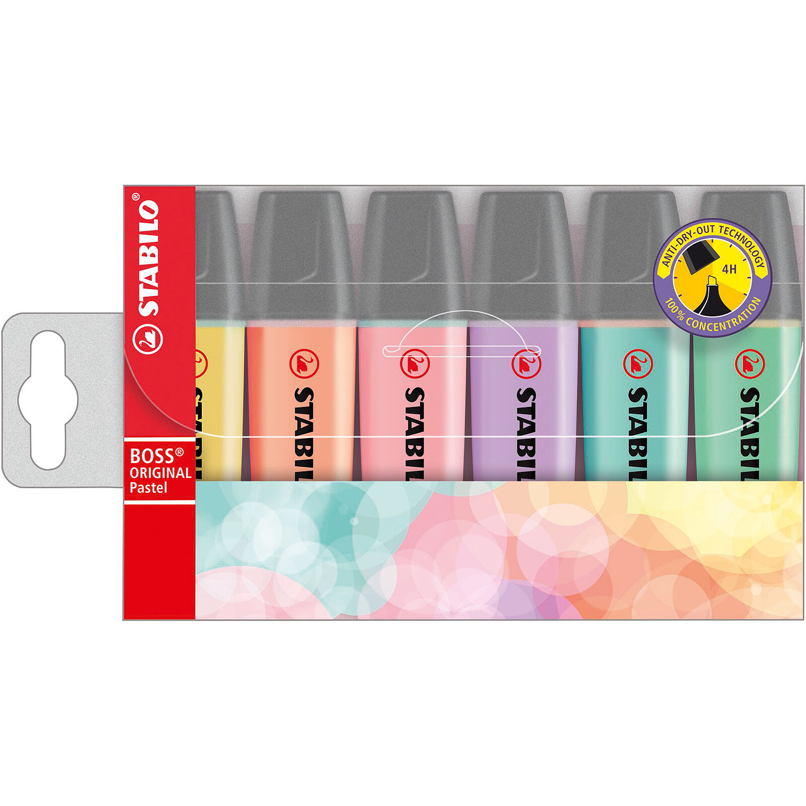 Surligneurs STABILO BOSS ORIGINAL Fluo - Pochette de 8 Surligneur fluo  coloris assortis
