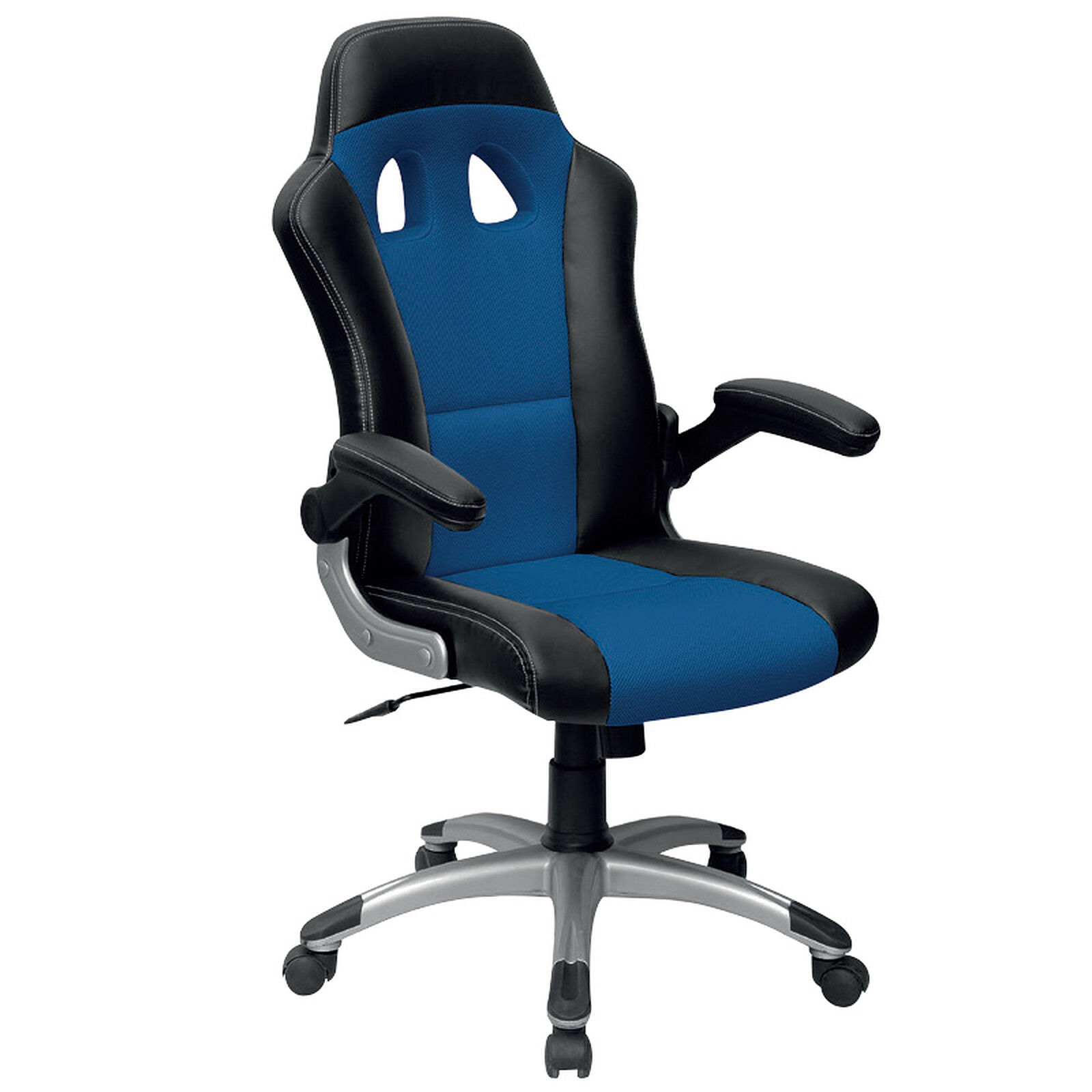 Fauteuil gamer FORMULE 1 - accoudoirs fixes - noir et rose