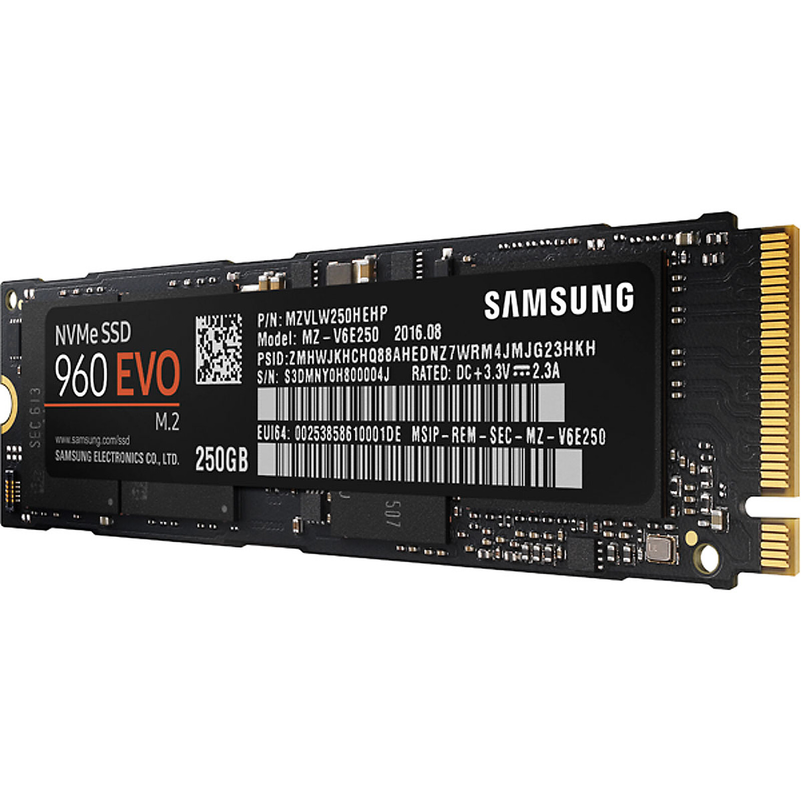 Disque dur SSD Interne 512Go, 1To, Crucial P2 Vitesses atteignant 2400 Mo/s  (3D NAND, NVMe, PCIe, M.2)
