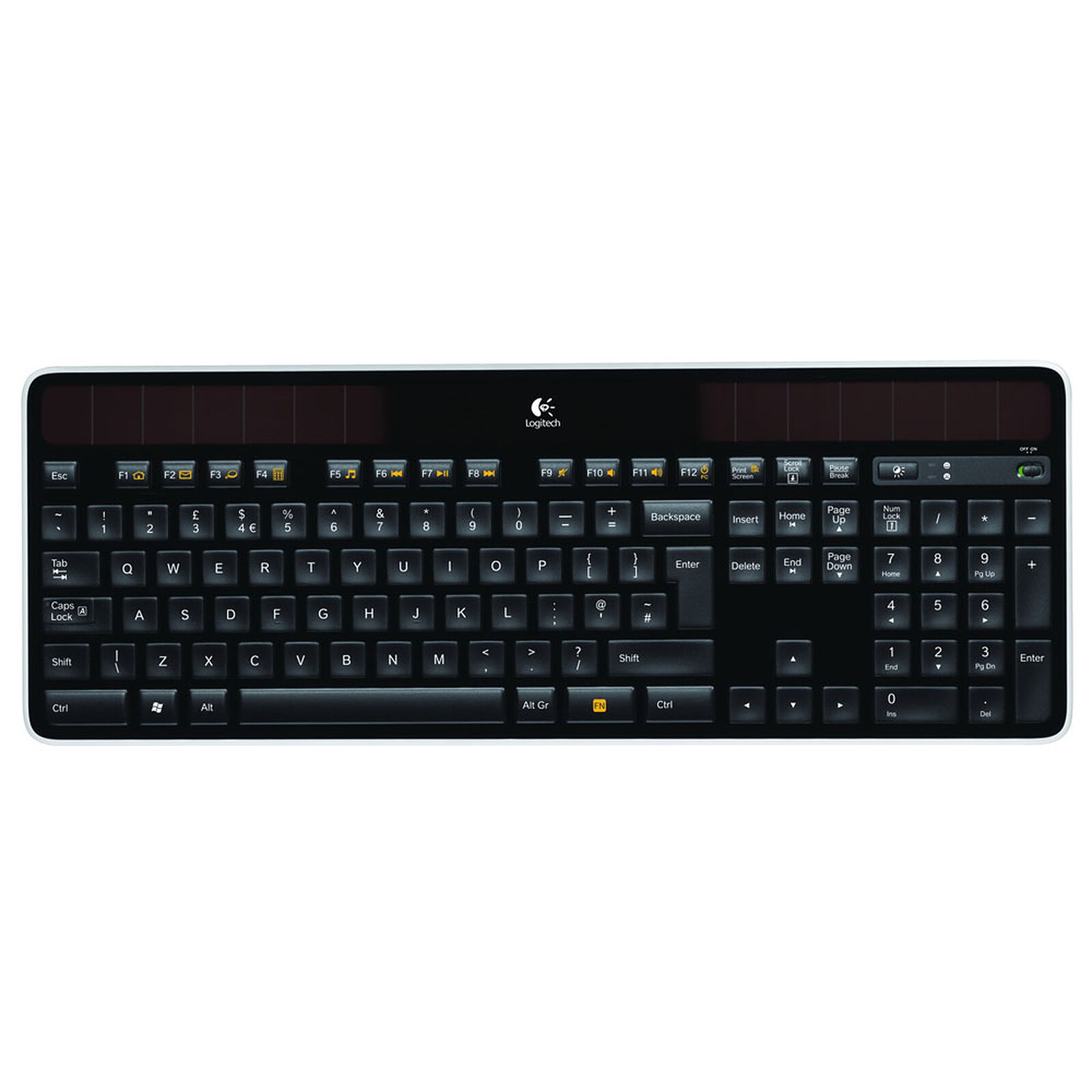 suppe kandidatgrad Perseus Logitech Wireless Solar Keyboard K750 (Black) - Keyboard - LDLC 3-year  warranty
