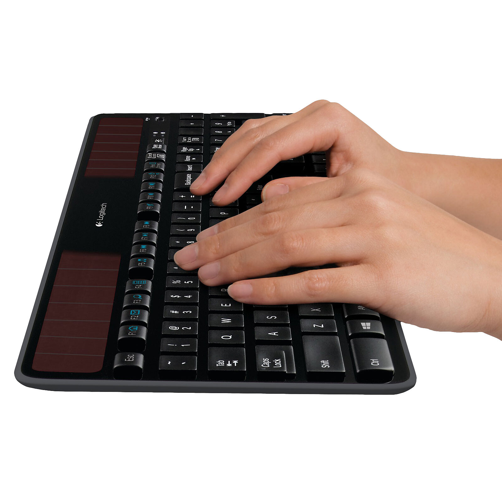 positur høj Bekostning Logitech Wireless Solar Keyboard K750 (Black) - Keyboard Logitech on LDLC