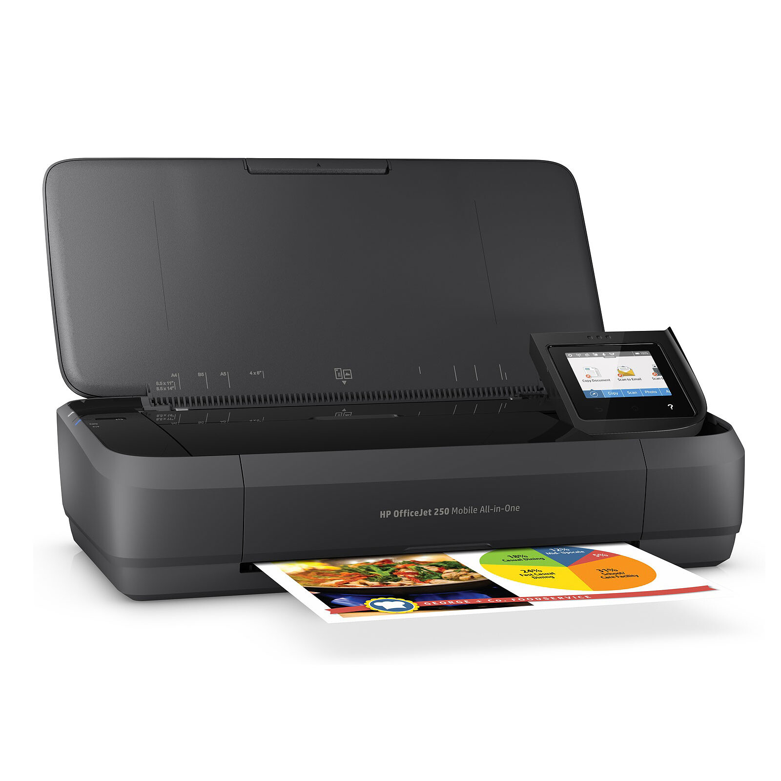 HP OfficeJet 250 Mobile - Imprimante multifonction - Garantie 3