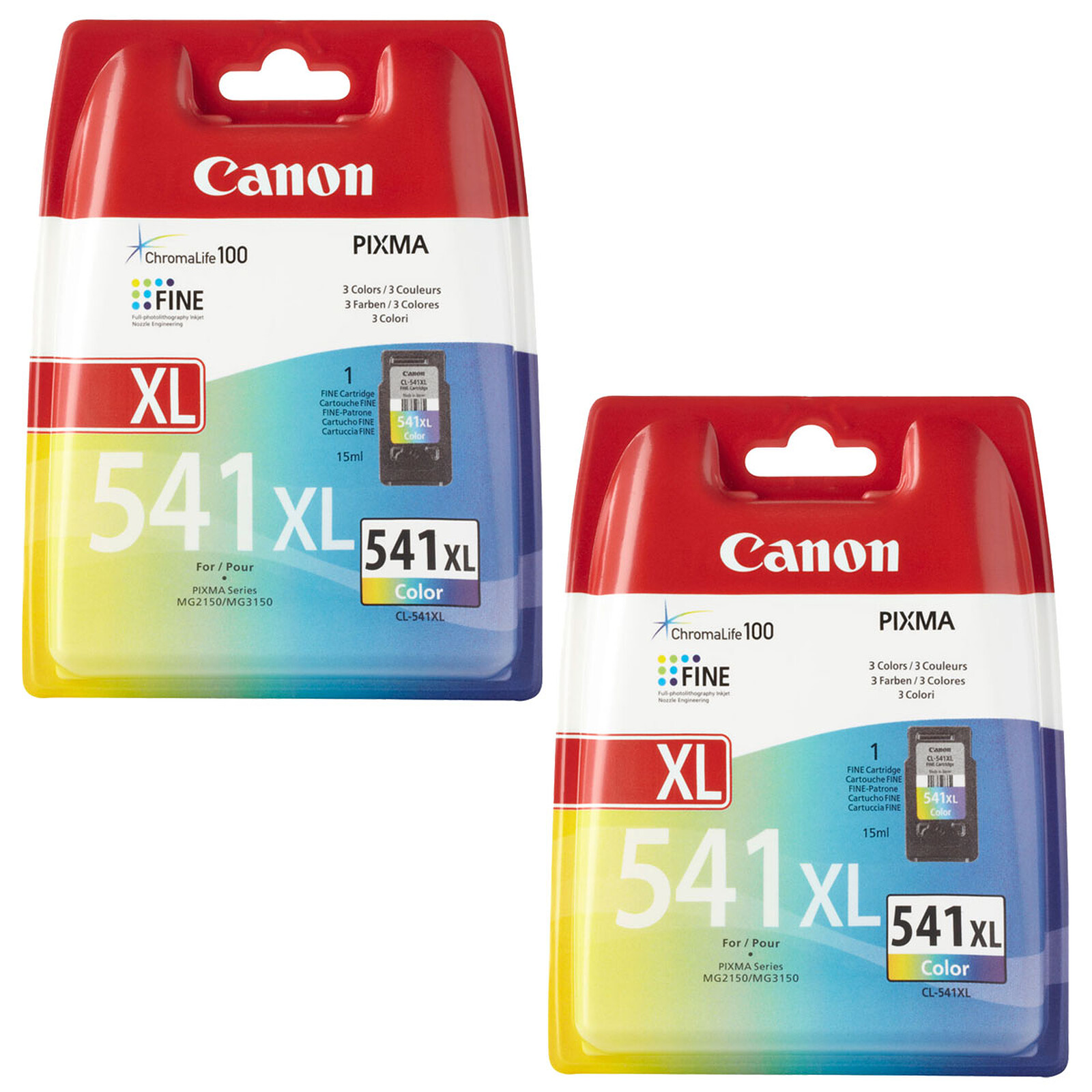 Cartouches Canon PG-540L / CL-541XL - Pack Noir L & Couleur XL pour  imprimante Canon