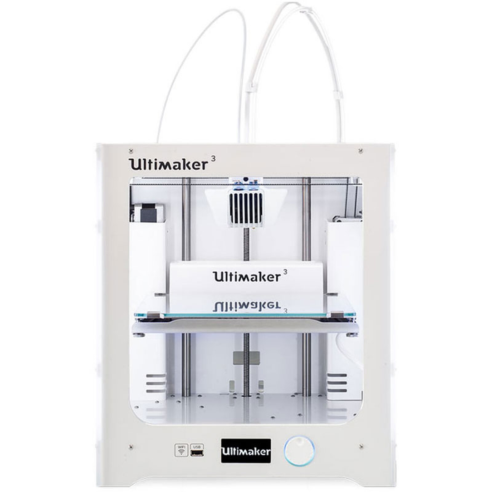 Ultimaker 3 Imprimante 3D couleur professionnelle /à 2 t/êtes dimpression compatible tous mat/ériaux Wi-Fi//Ethernet//USB Imprimante 3D