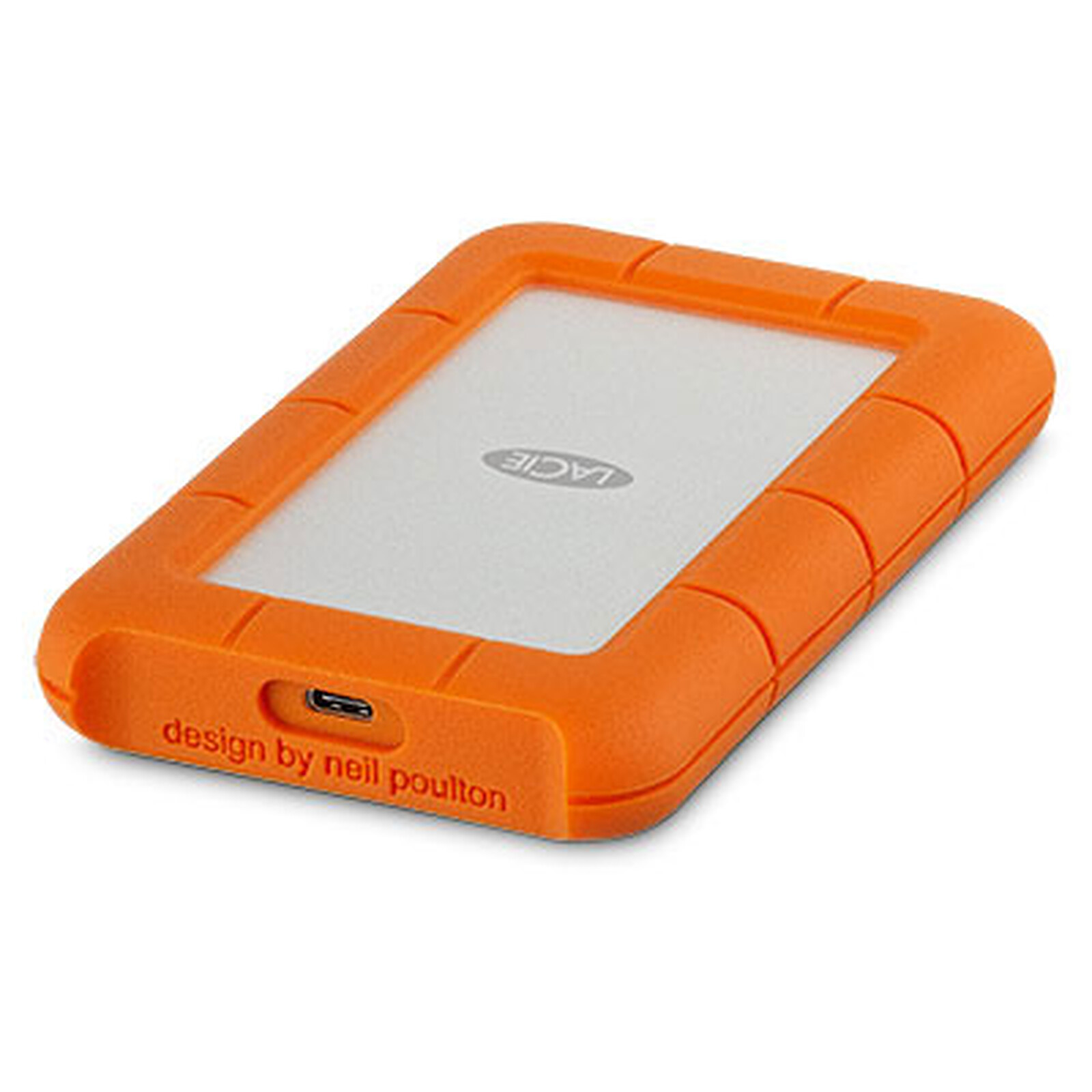 LaCie Rugged USB-C 4To, Disque Dur Externe Portable HDD, Résistant aux  chutes, chocs, la poussière