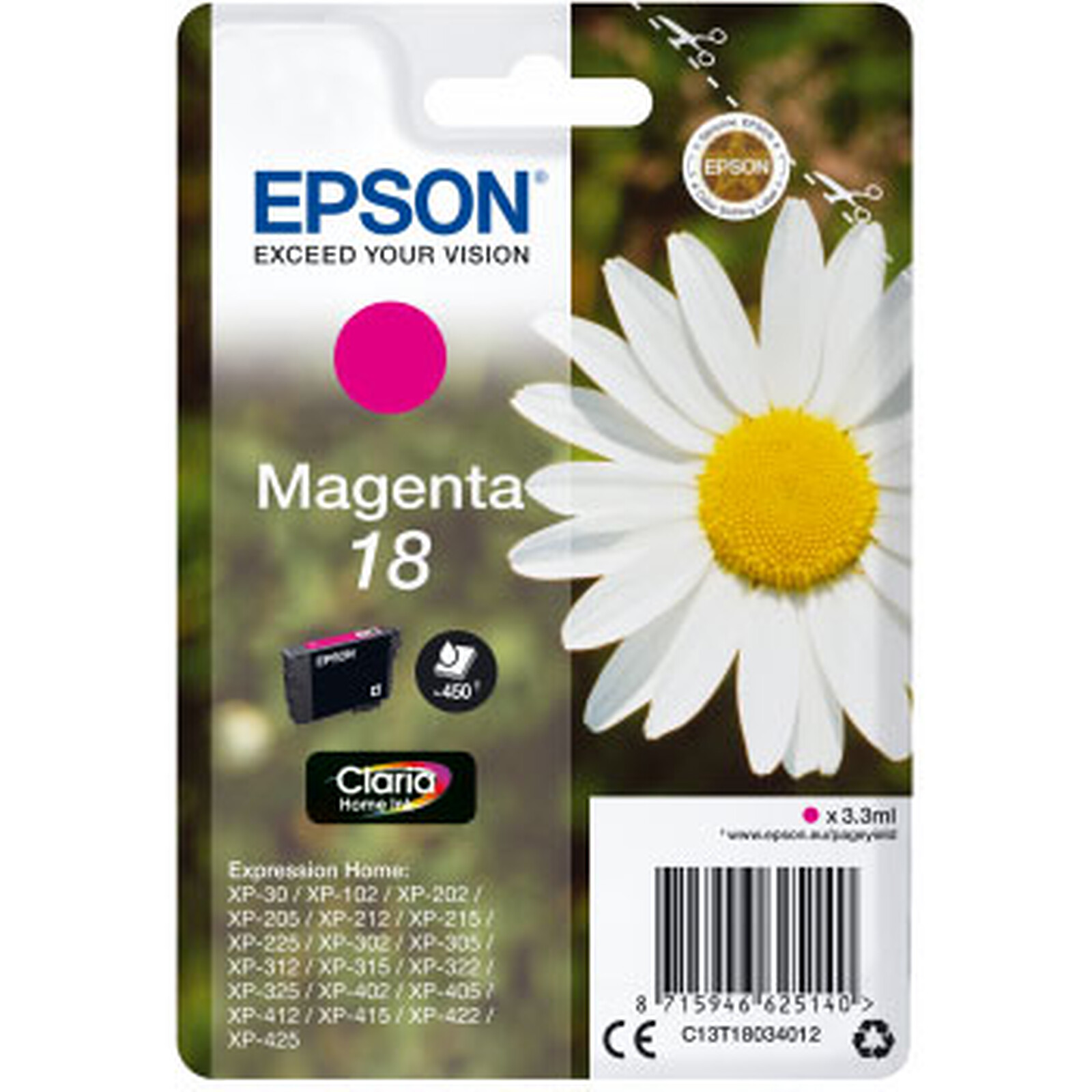 Epson Pâquerette 18 Magenta - Cartouche imprimante - LDLC