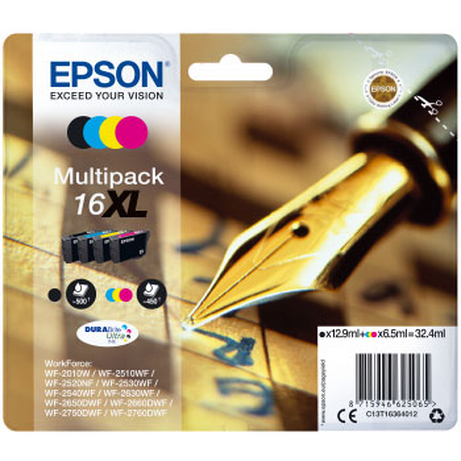Penna stilografica Epson Multipack 16 XL - Cartuccia stampante - LDLC