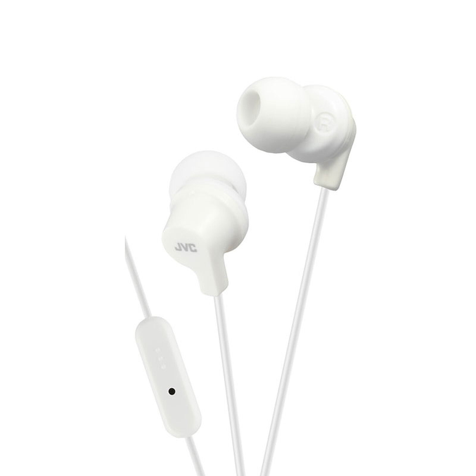 Ecouteurs intra-auriculaires JVC Gumy Plus avec télécommande/microphone  Blanc - Ecouteurs