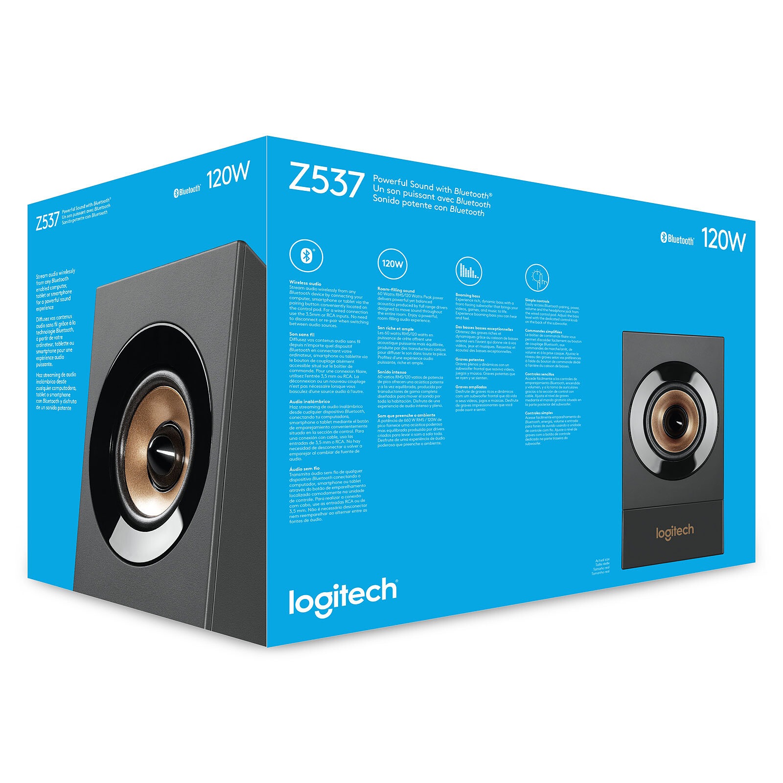 Logitech Z407 - Enceinte PC - Garantie 3 ans LDLC
