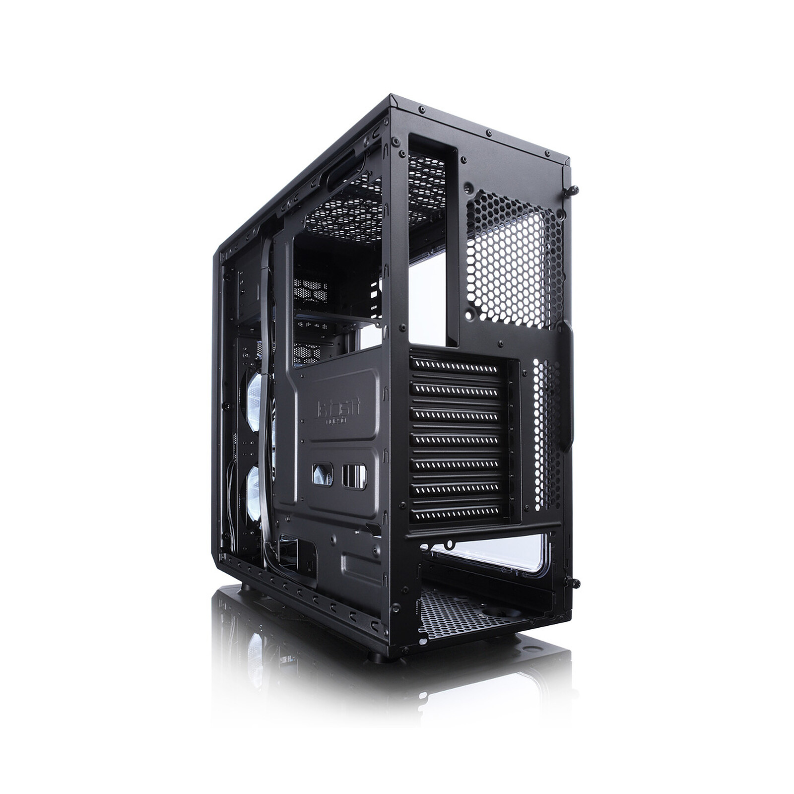Fractal Design Focus G - Mid Tower Computer Case - ATX - High Airflow - 2X Fractal  Design Silent LL Series 120mm White LED Fans Included - USB 3.0 - Window  Side Panel - White : : Informatique