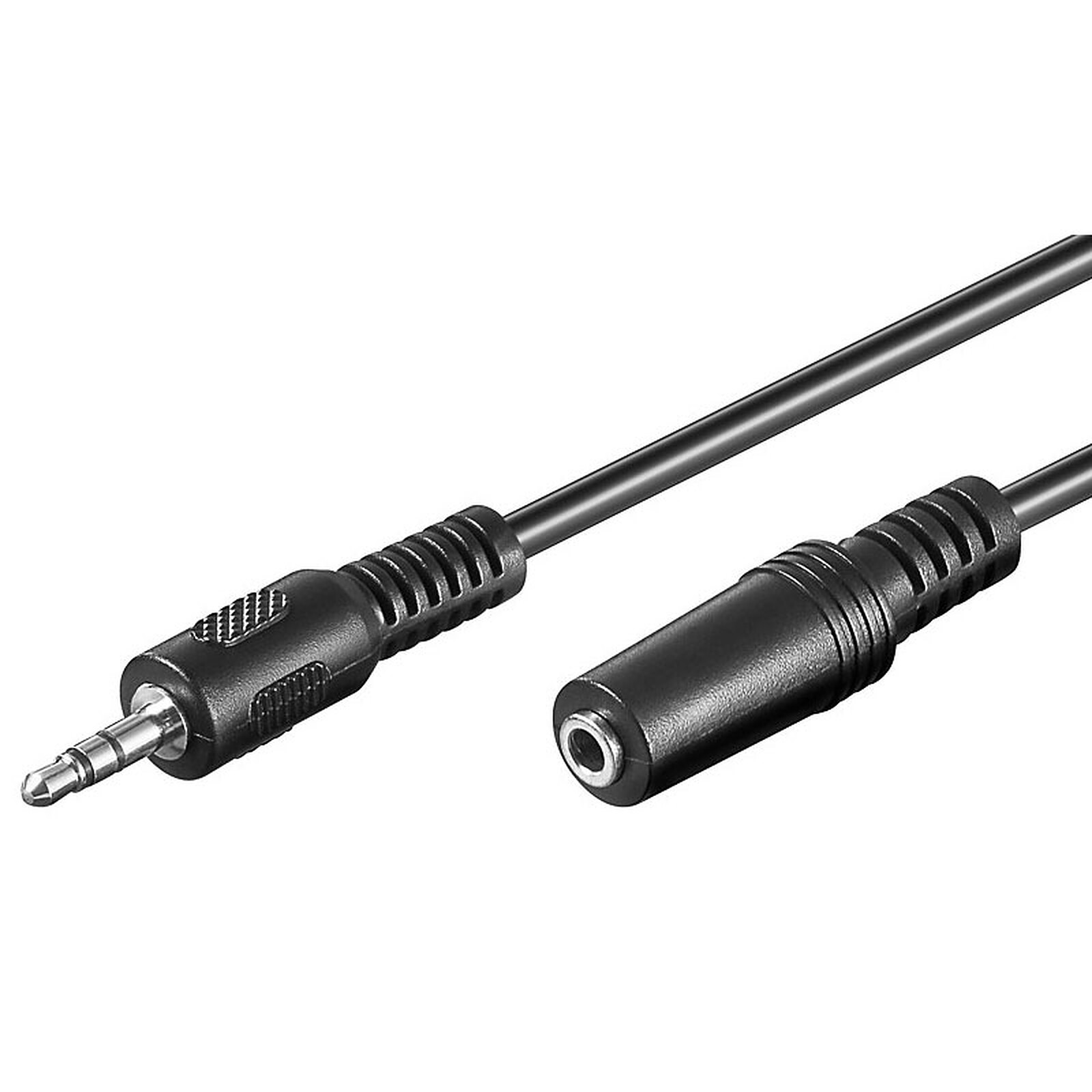 Rallonge audio Jack 3.5 mm stéréo mâle/femelle (2 mètres) - Câble audio Jack  - Garantie 3 ans LDLC