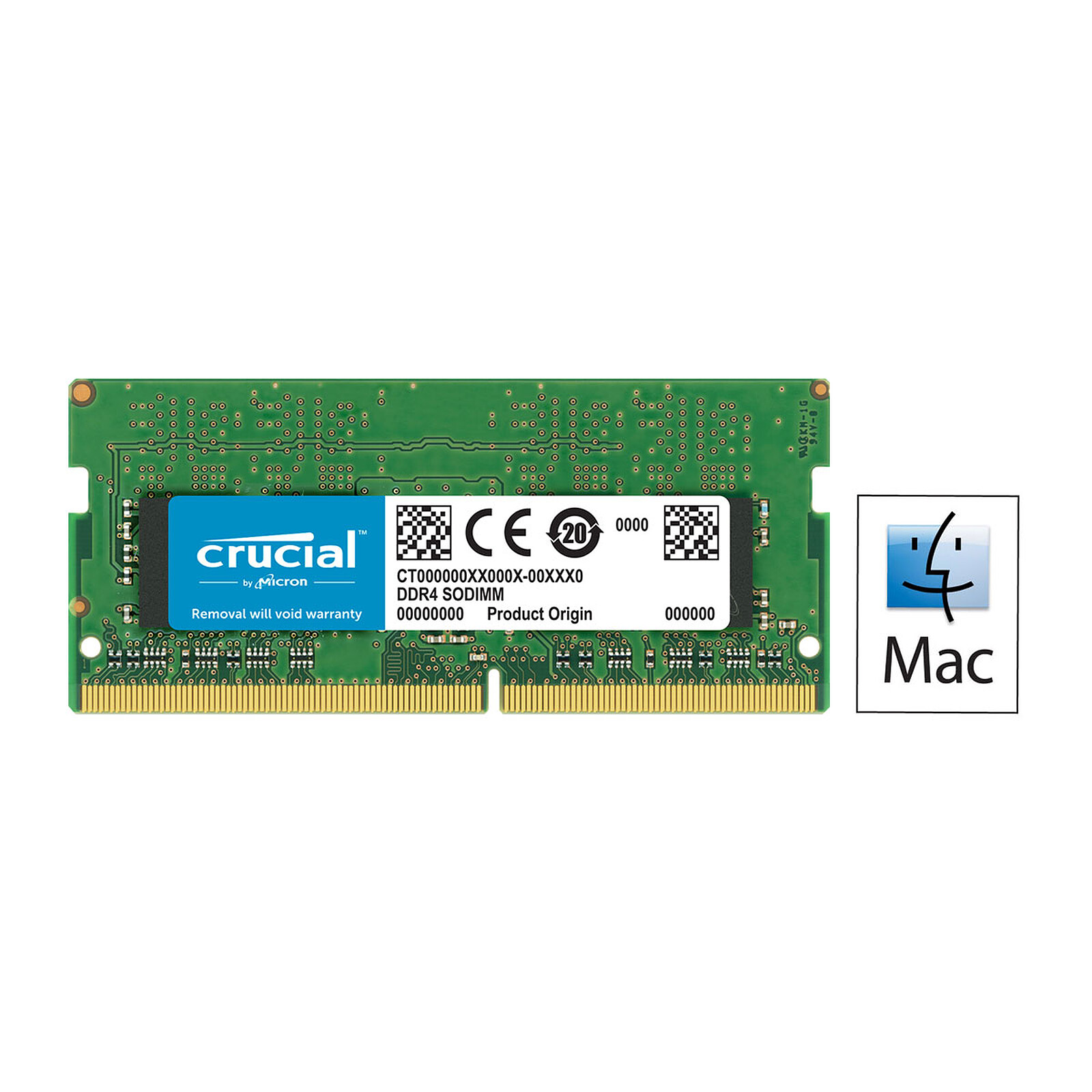 Crucial for Mac SO-DIMM DDR4 16 Go 2400 MHz CL17 - Mémoire PC - LDLC