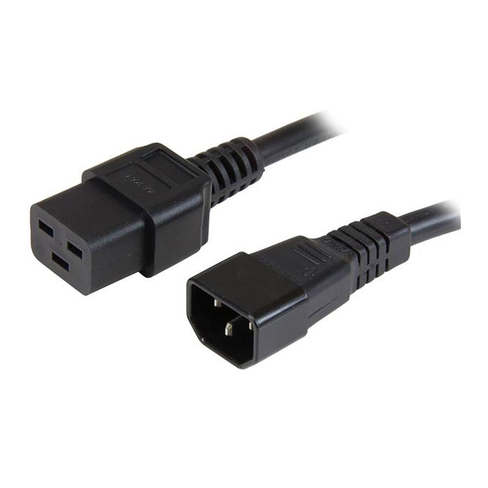 Rallonge d'alimentation pour PC, moniteur et onduleur (0.5 m) - (coloris  noir) - Câble Secteur - Garantie 3 ans LDLC