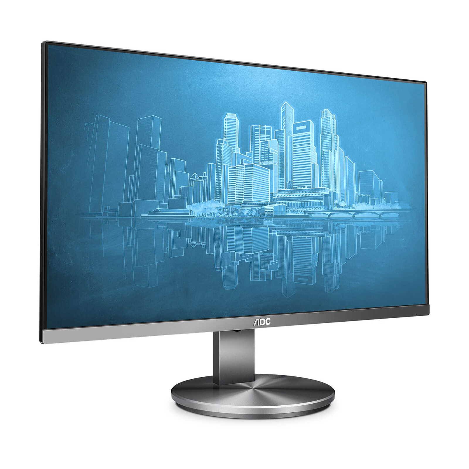 Monitor AOC 24E1Q, 24, HDMI, VGA, DisplayPort, Incluye Parlantes