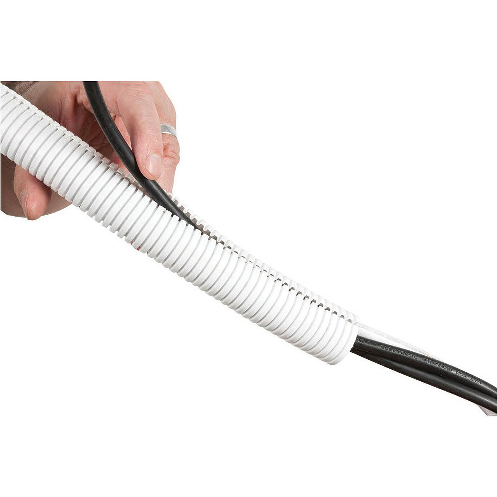 Goobay WireSleeve Blanc - Passe câble - Garantie 3 ans LDLC