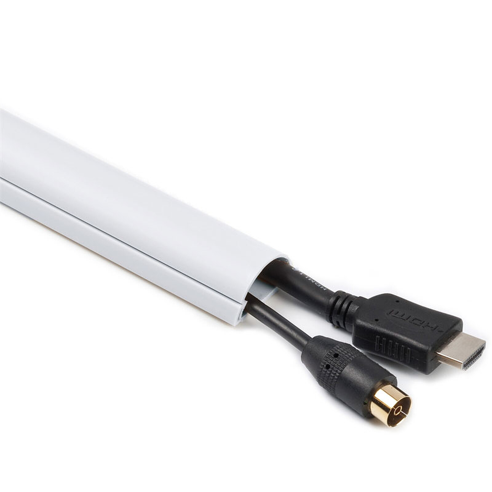 Gaine de rangement pour câbles - diamètre max. 100 mm - longueur 10 m  (coloris blanc) - Passe câble - Garantie 3 ans LDLC