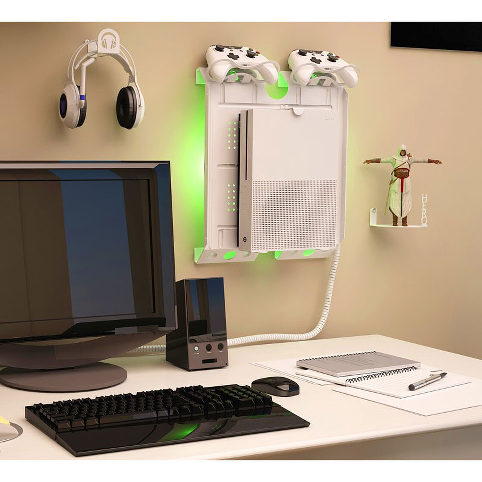 Borangame GameSide Vertical LED (Noir) - Accessoires Xbox One - Garantie 3  ans LDLC