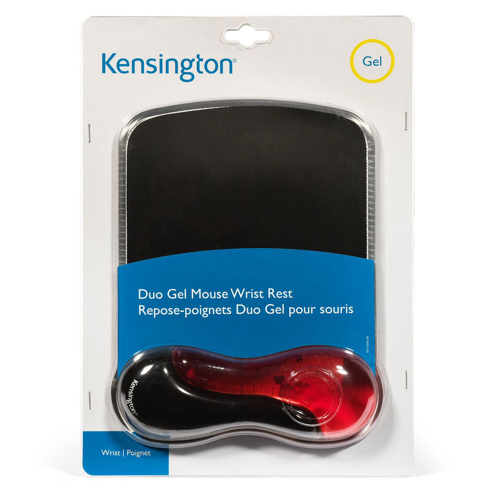 KENSINGTON Tapis de souris ergonomique - Réglable en hauteur - Gel Noir  avec Quadrimedia