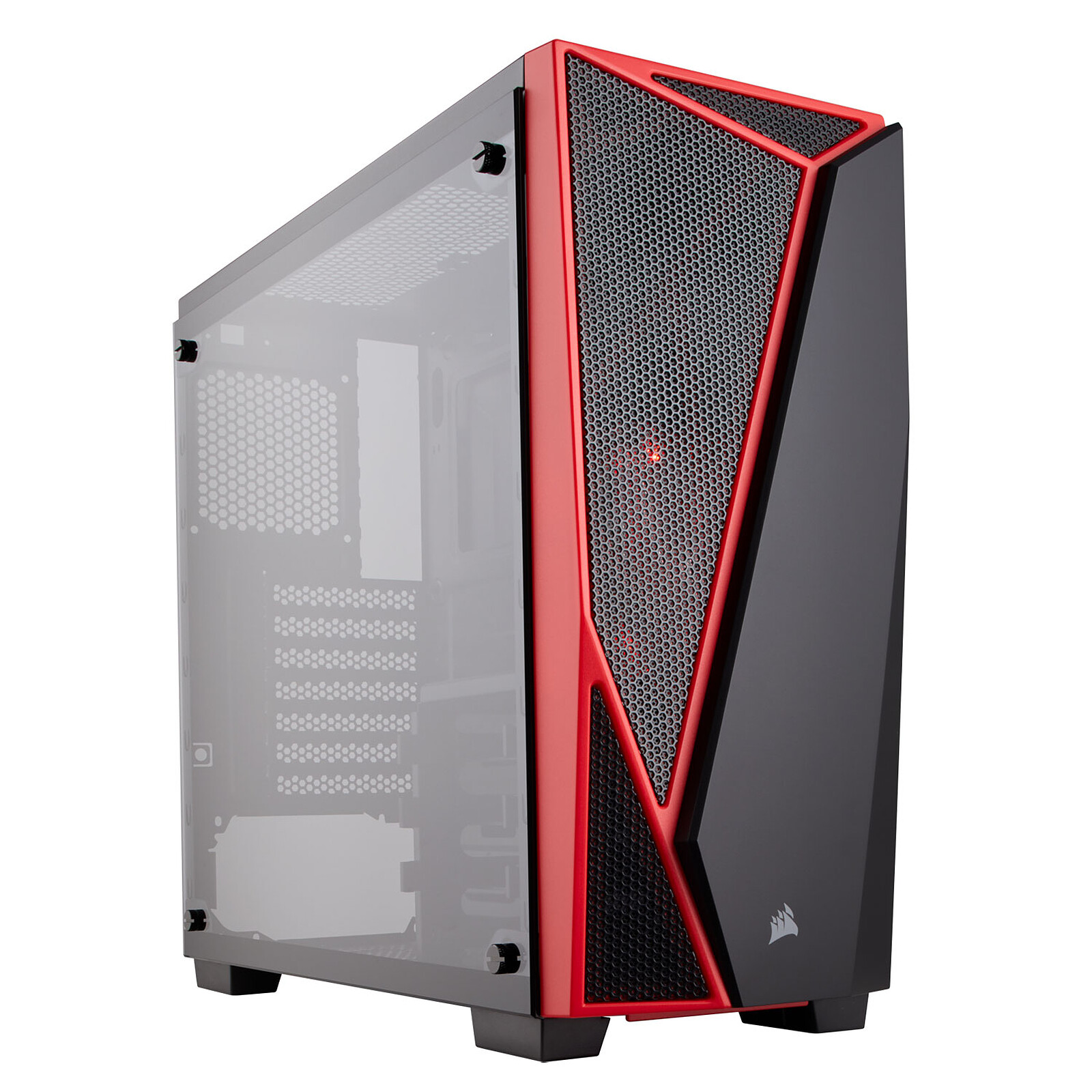 Caja de PC Mid-Tower ATX Negro y Rojo Corsair Carbide Spec-Alpha Ventana Lateral 