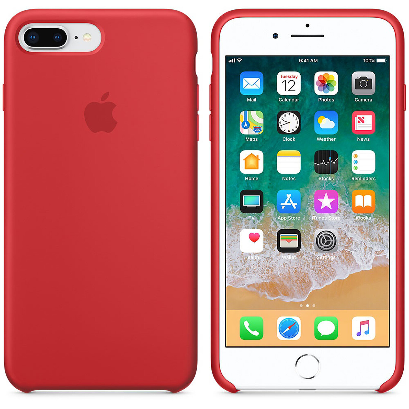 iphone 8 plus rouge coque
