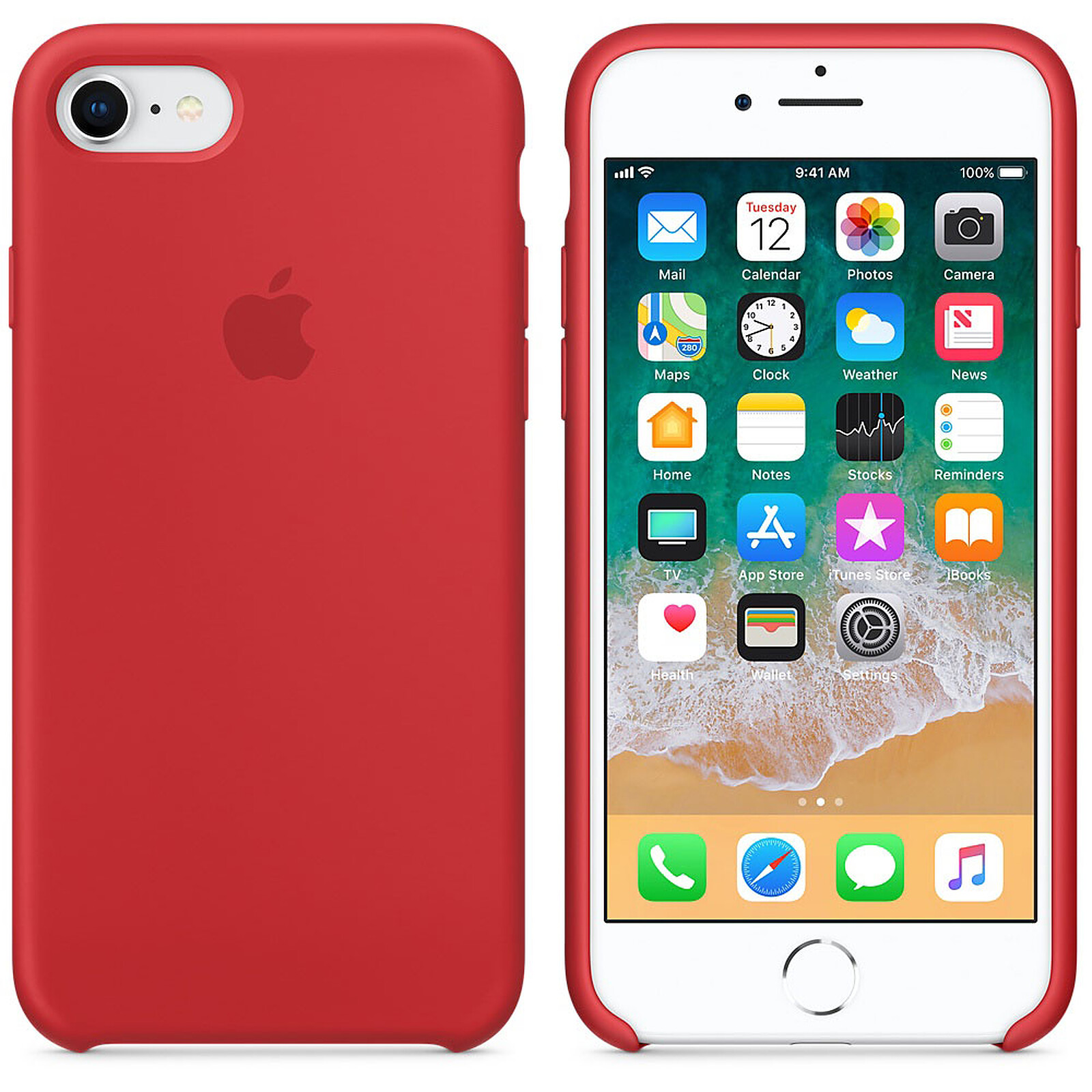 Carcasa de silicona con MagSafe para el iPhone 12 y el iPhone 12 Pro -  (PRODUCT)RED - Apple (CL)