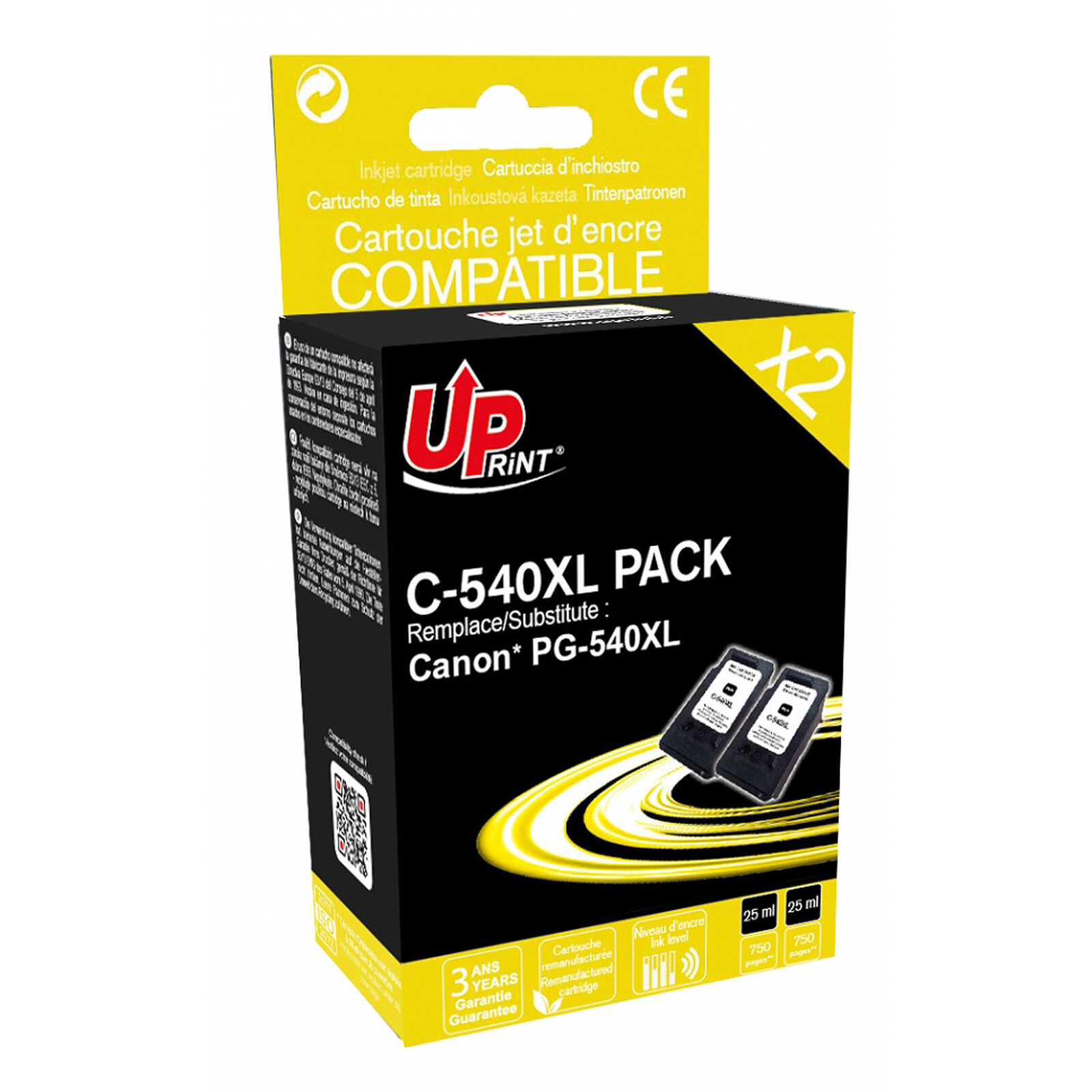 UPRINT PACK 4 CARTOUCHES COMPATIBLE EPSON 604XL
