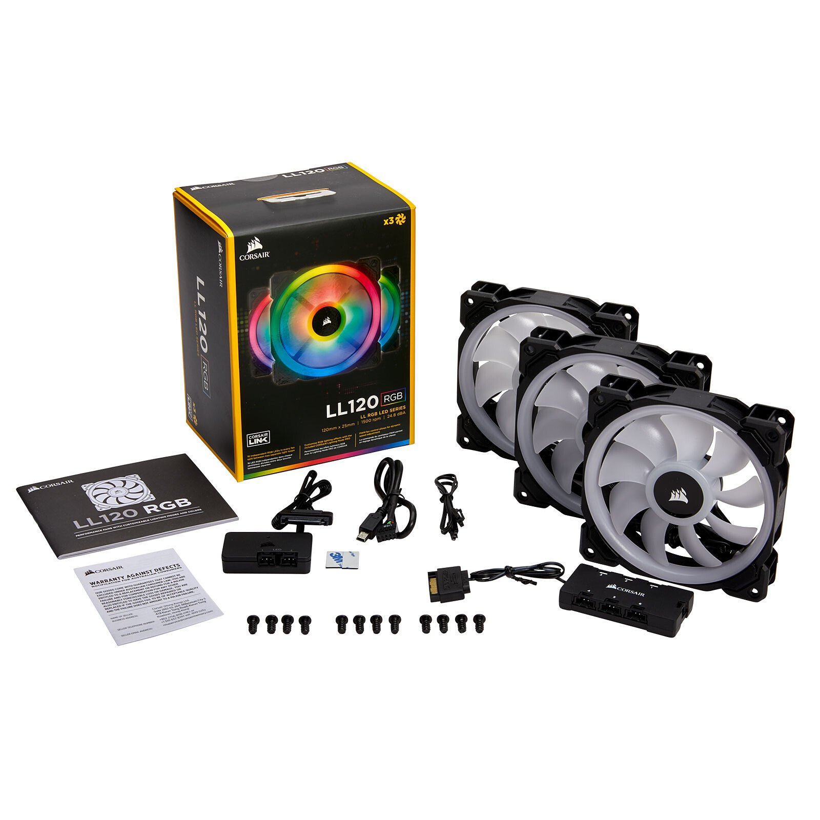 Corsair LL Series LL120 RGB Triple Pack - Ventilateur boîtier - Garantie 3  ans LDLC