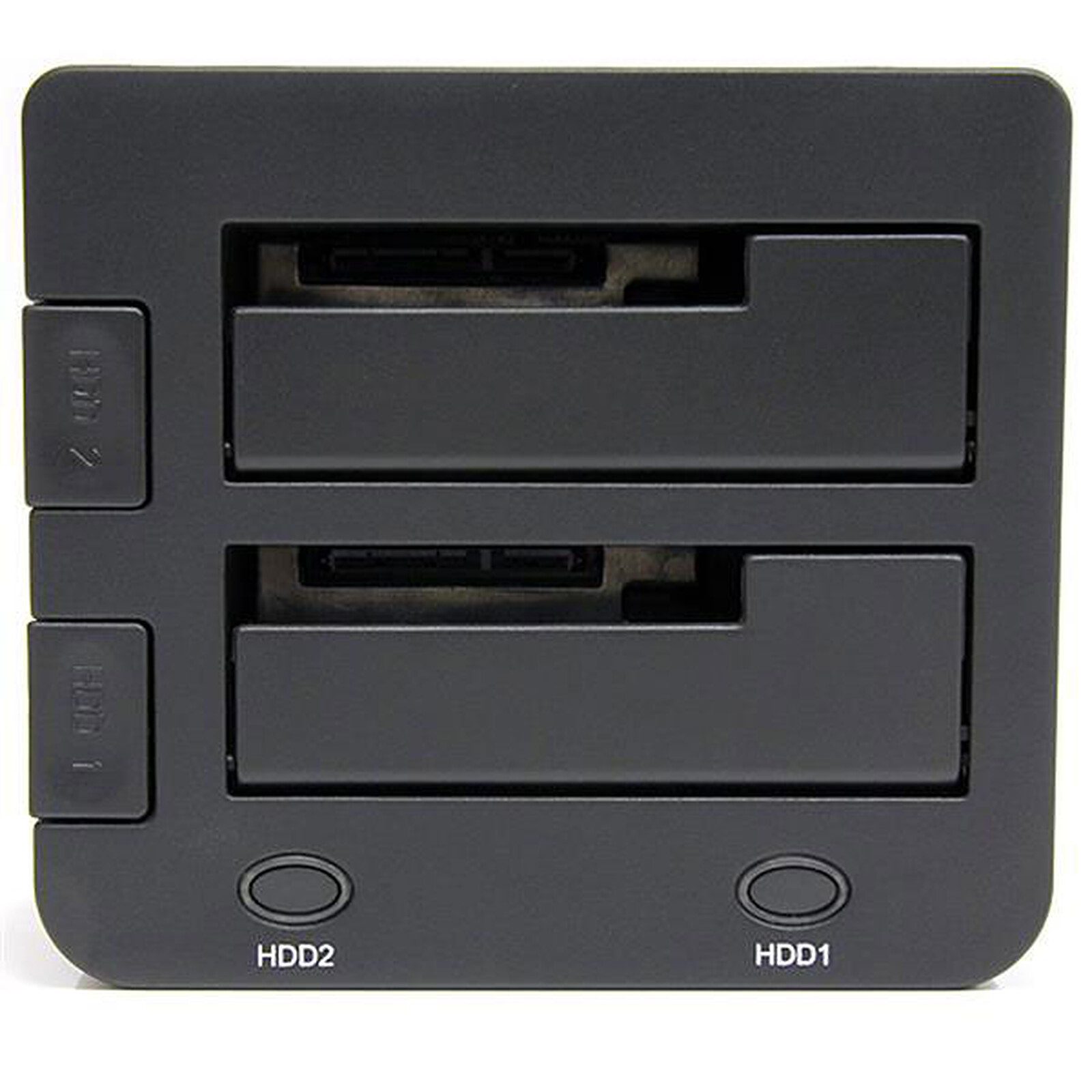 Xiaobi Station daccueil du Disque Dur USB 3.0 SATA de 2,5 3,5 SSD/HDD Aluminium Boîtier Externe 2 Baies avec 3 Ports Hub Compatible UASP Clonage Hors Ligne Capacité Jusquà 2 x 10 to Noir 